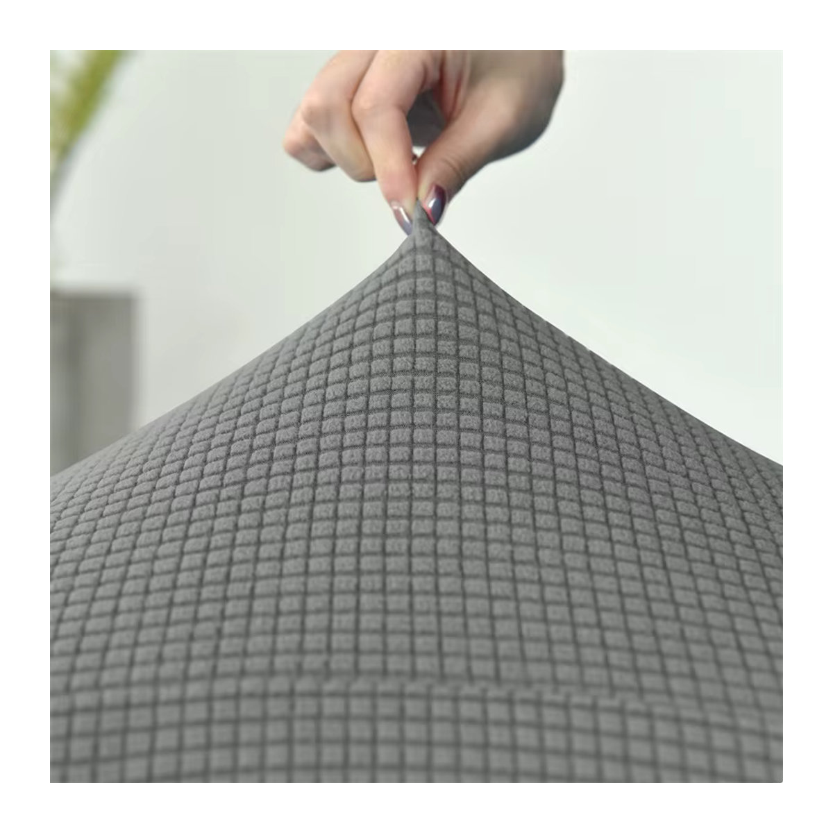 Yupartex Polarfleece Sofa Schonbezug armlos in Grau für Restaurant und Hotel - Bild 3