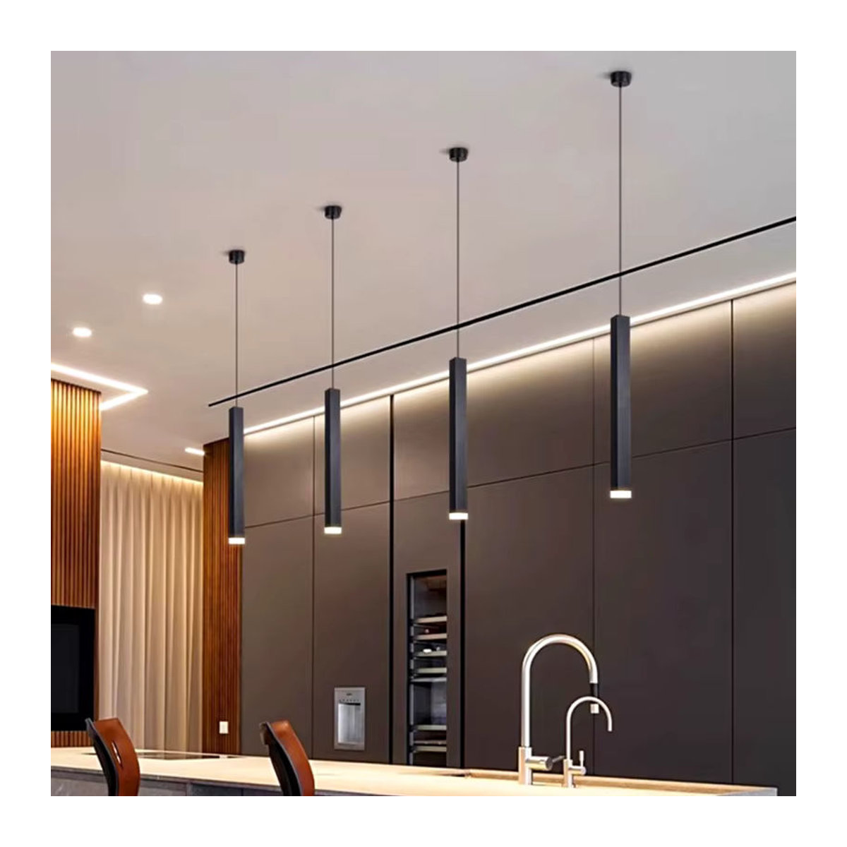 Yushe Pendelleuchte in Schwarz im skandinavischen Design für dein Esszimmer und Wohnzimmer - Bild 6