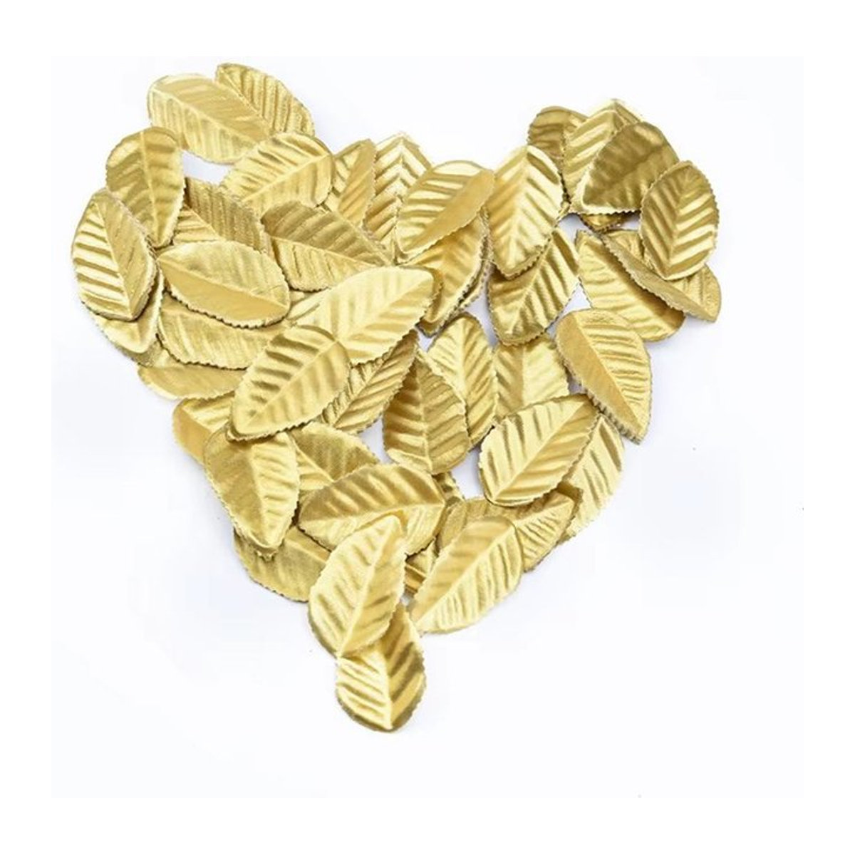 Yusheng Künstliche Seidenrosen in Gold für DIY Dekorationen, Hochzeiten und Weihnachten, 100 Stück - Bild 1