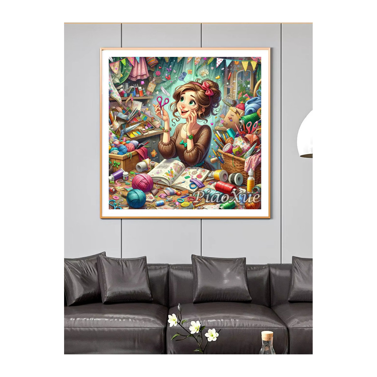 YUTTEE 5D Diamant Malerei Set Cartoon Graffiti Mädchen DIY Diamant Mosaik Stickerei Kreuzstich in Mehrfarbig - Bild 3