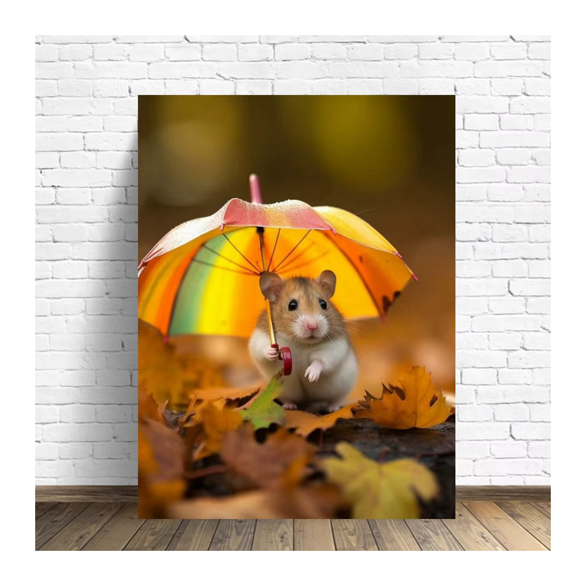 YUTTEE 5D Diamantmalerei Hamster Mosaik Set mit niedlicher Maus als DIY Kreuzstich Kit für Kinder in Mehrfarbig - Bild 2