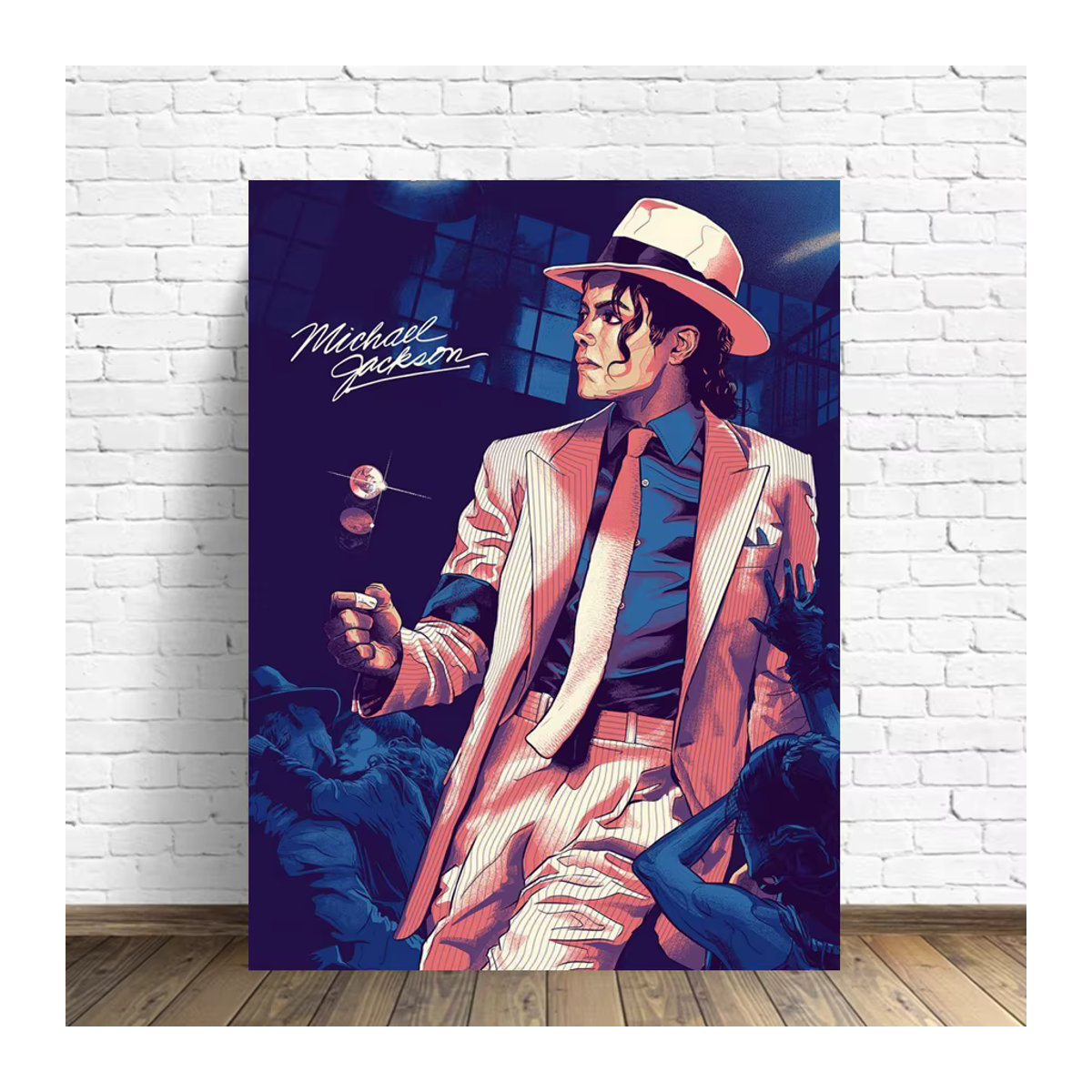 YUTTEE 5D DIY Diamant Stickerei Michael Jackson Mosaik Set, mehrfarbig, Durchmesser: 30 cm - Bild 3