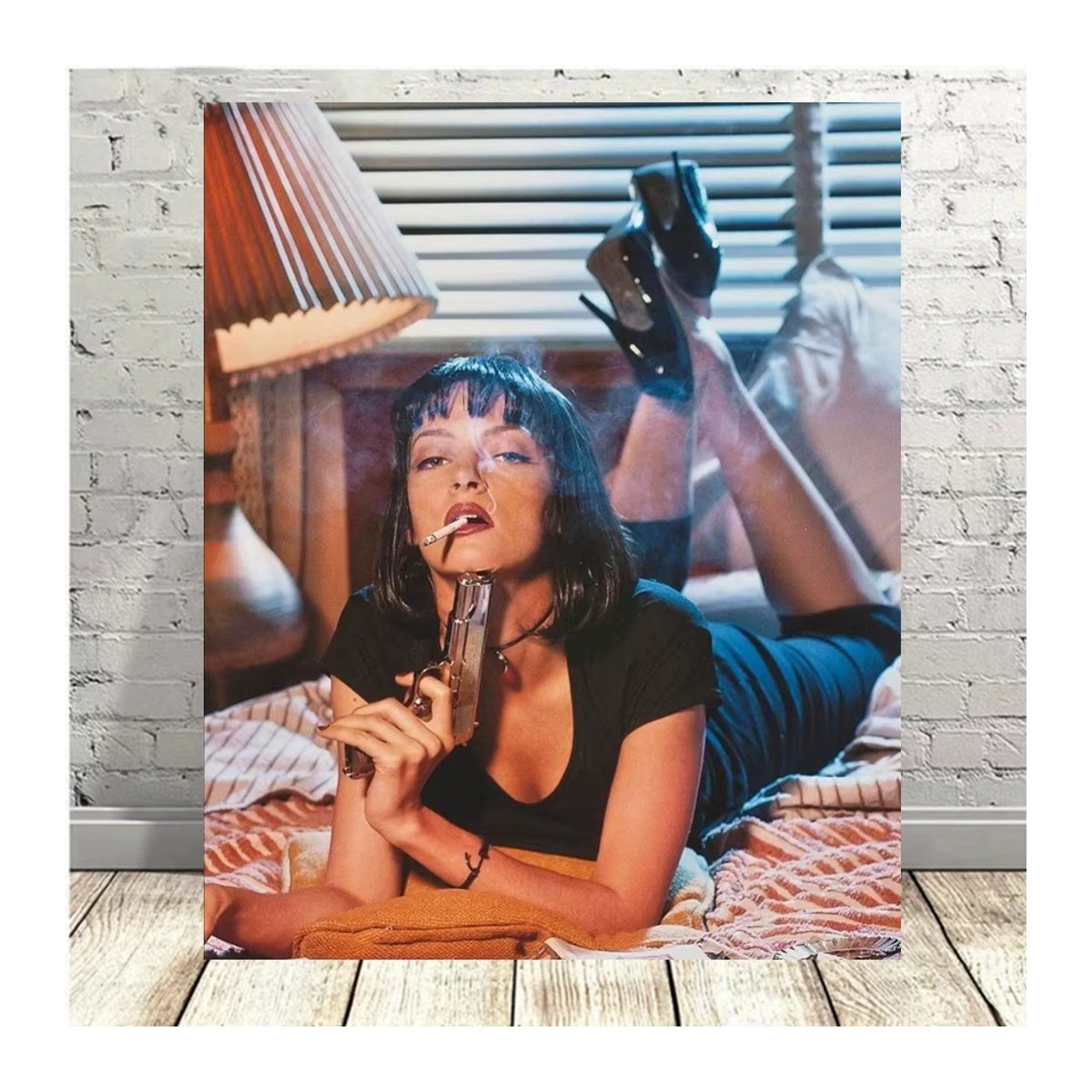 YUTTEE 5D DIY Diamantmalerei Mosaik Set Pulp Fiction Film Motiv Mehrfarbig - Bild 2