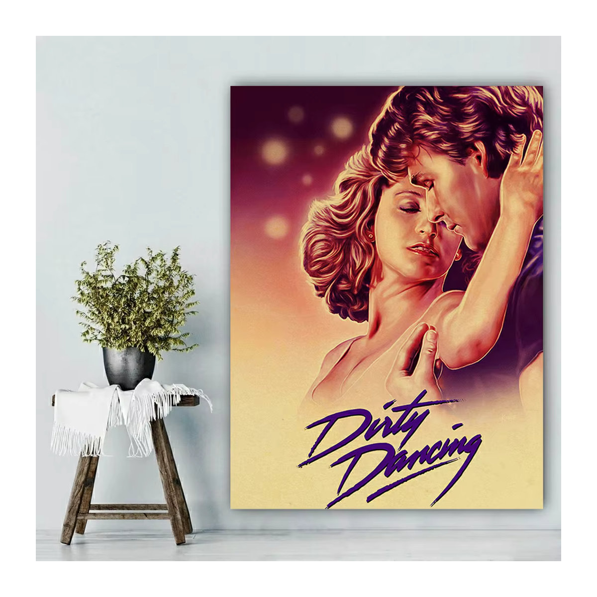 YUTTEE 5D DIY Diamantmalerei Set Schmutzig Tanzen Film Poster als Kreuzstich Kit in Mehrfarbig für die Wanddekoration - Bild 3