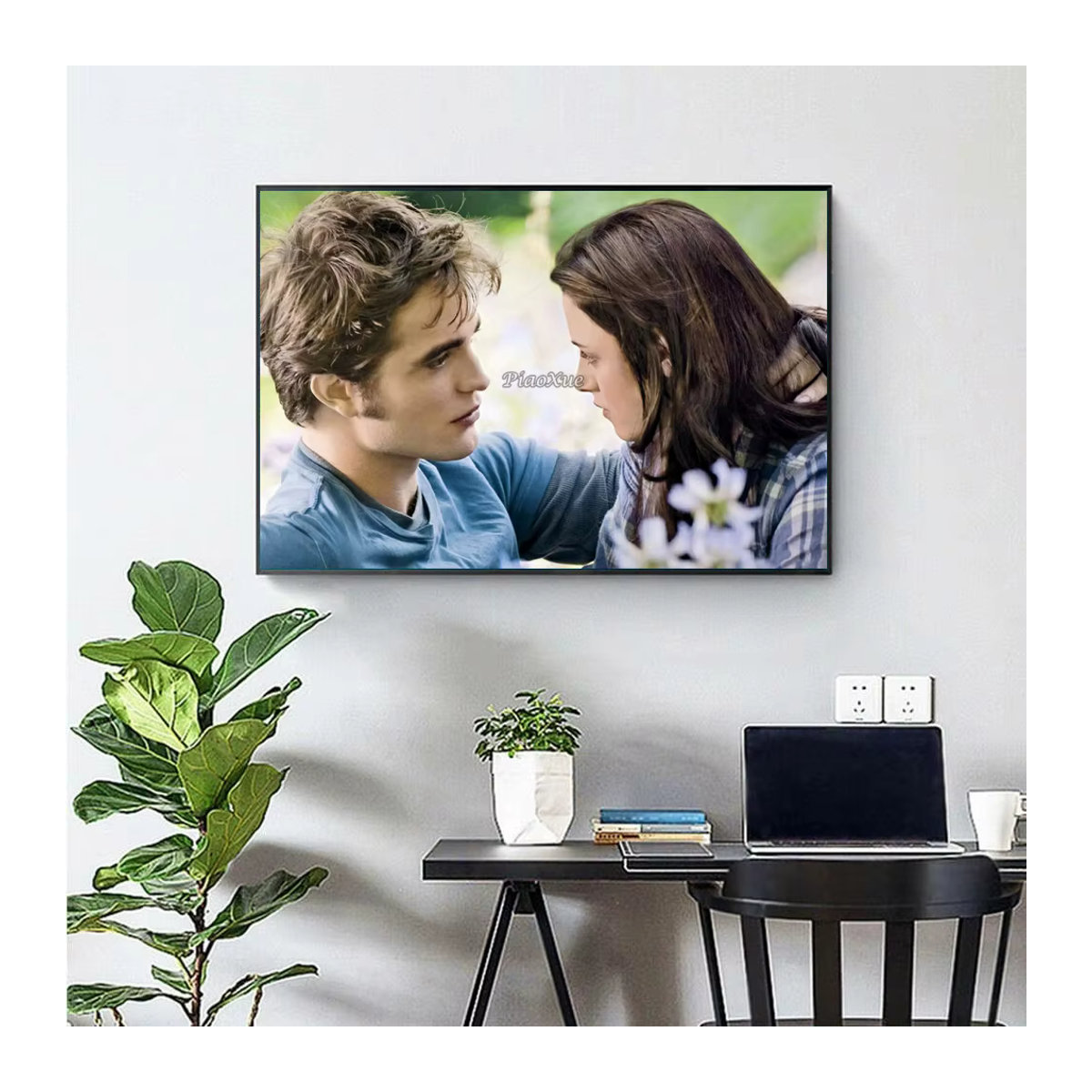 YUTTEE 5D DIY Diamantmalerei Twilight City Bella Mosaik Poster als Wanddeko in Mehrfarbig - Bild 2