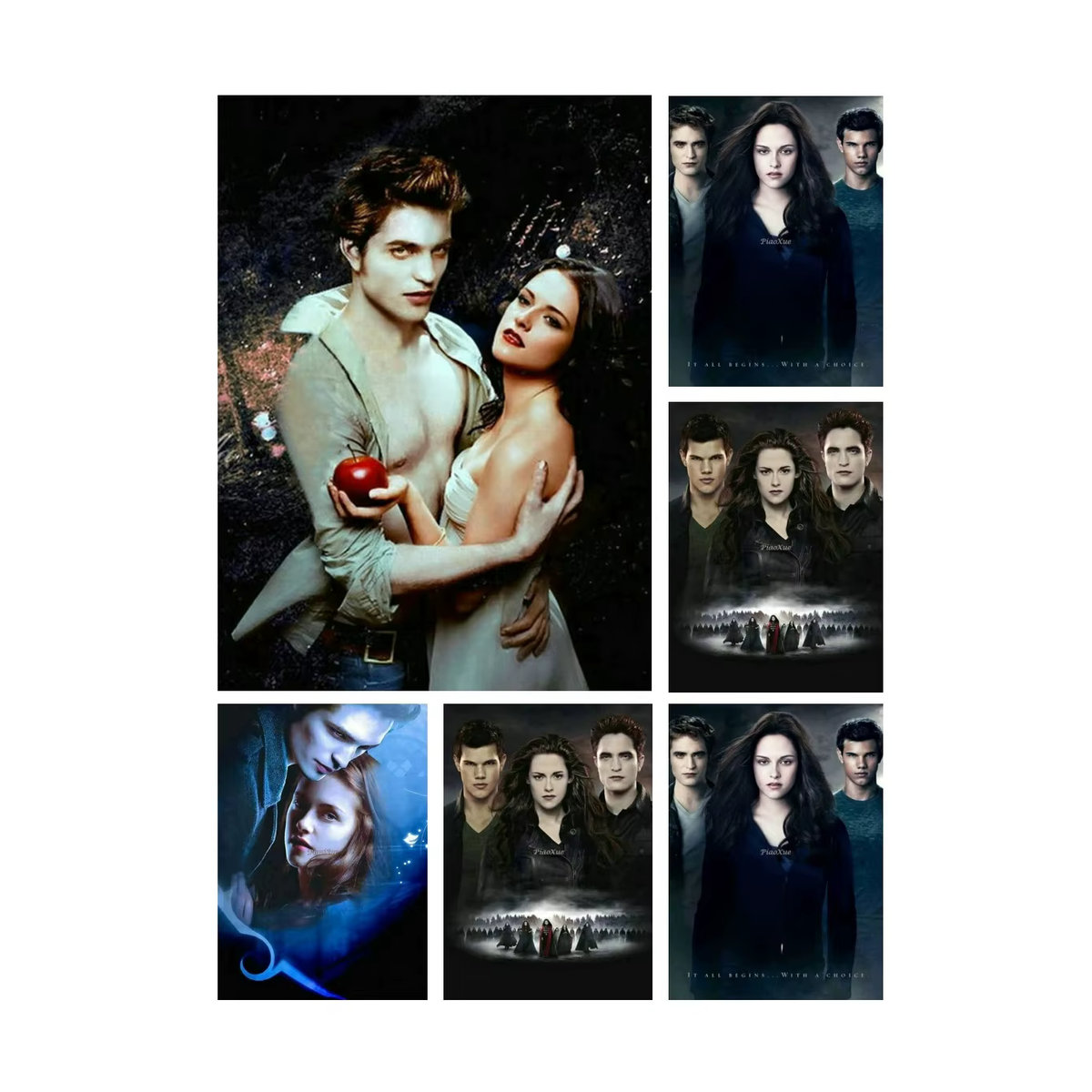 YUTTEE 5D DIY Diamantmalerei Twilight City Bella Mosaik Poster als Wanddeko in Mehrfarbig - Bild 5