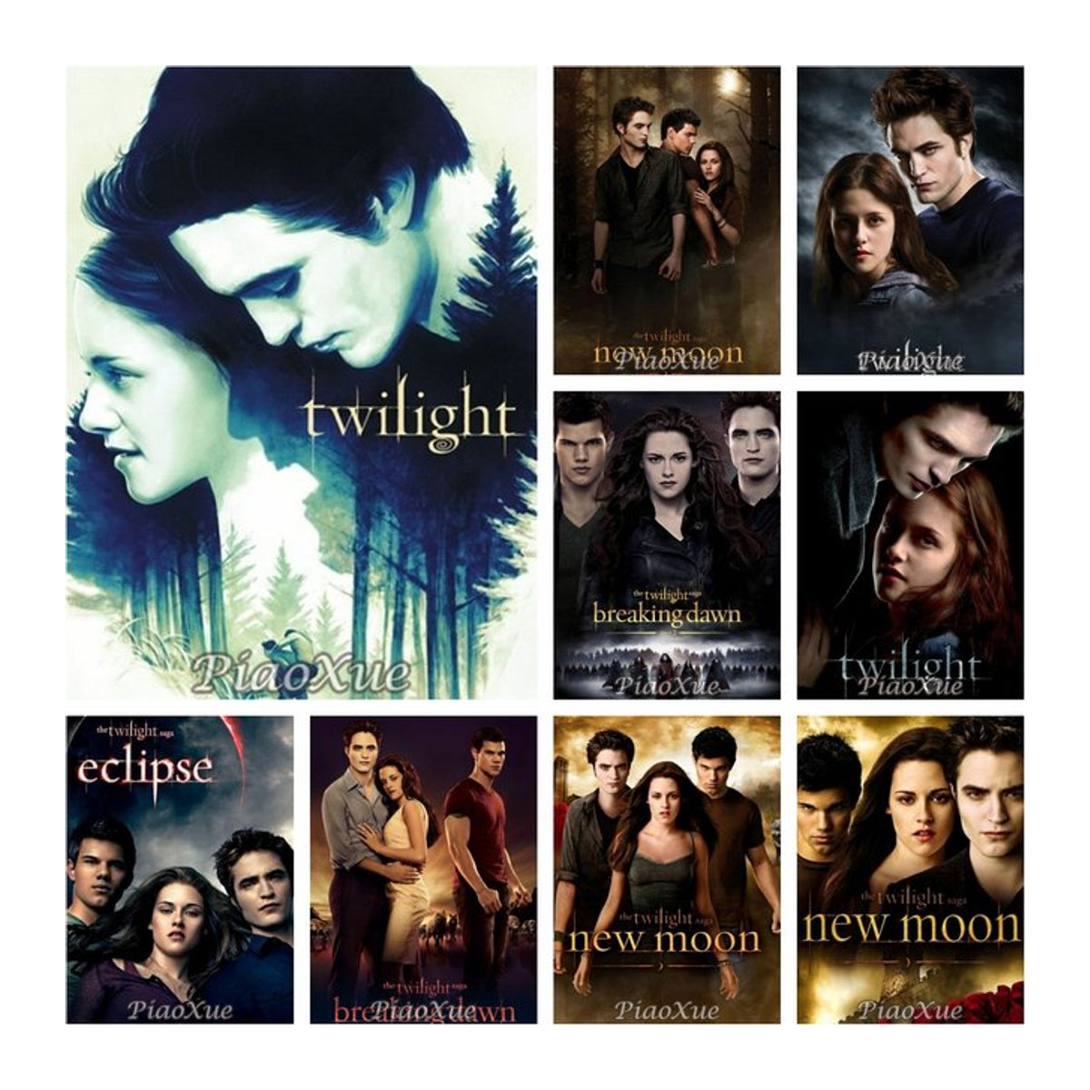 YUTTEE 5D DIY Diamantmalerei Twilight Filmplakat Mosaik-Set für Erwachsene, mehrfarbig - Bild 1