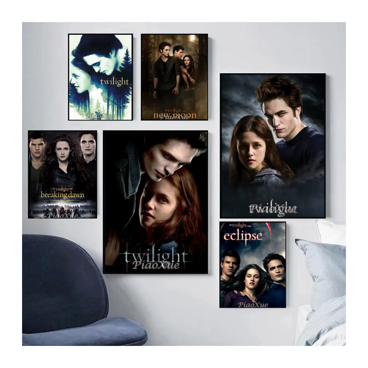 YUTTEE 5D DIY Diamantmalerei Twilight Filmplakat Mosaik-Set für Erwachsene, mehrfarbig - Bild 2
