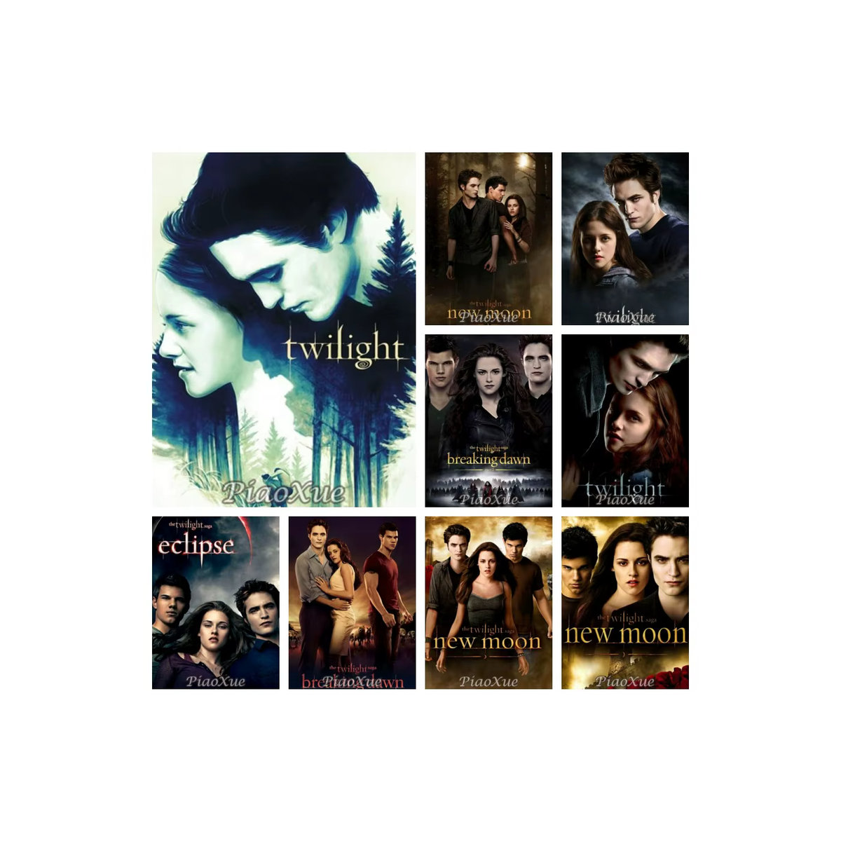 YUTTEE 5D DIY Diamantmalerei Twilight Filmplakat Mosaik-Set für Erwachsene, mehrfarbig - Bild 4