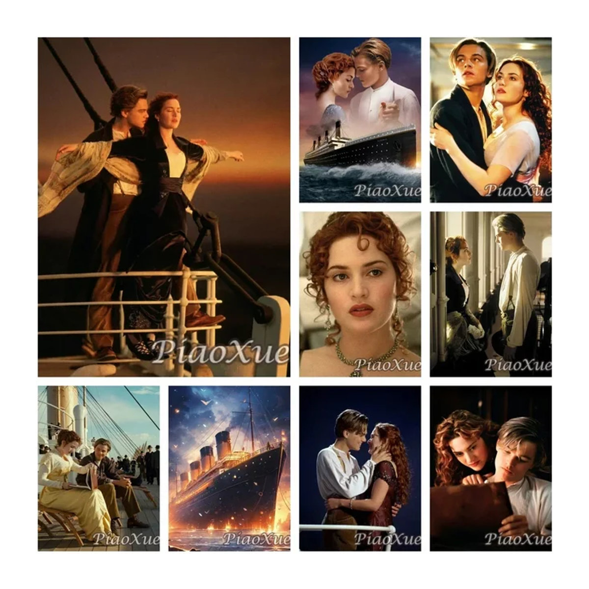 YUTTEE 5D DIY Titanic Diamantmalerei Kit als klassisches Mosaik-Stickerei-Porträt in Mehrfarbig zur Wandmontage - Bild 1