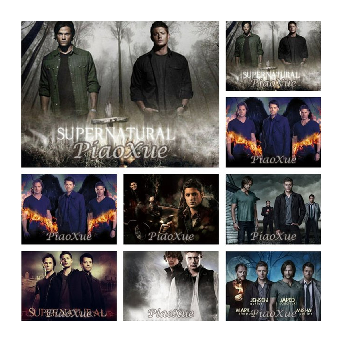 YUTTEE Diamantmalerei Supernatural 5D DIY Set als Mosaik Kunst Poster in Mehrfarbig - Bild 1