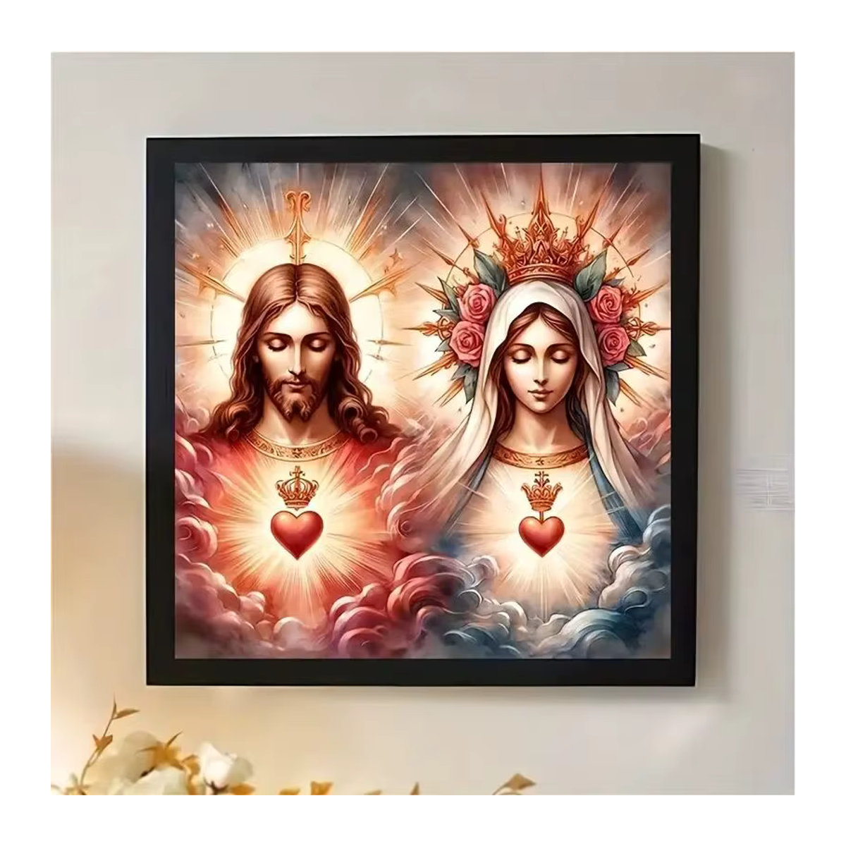 YUTTEE Diamantstickerei Set mit religiösen Figuren als Mosaik Kunst Kit, mehrfarbig, hängend - Bild 3