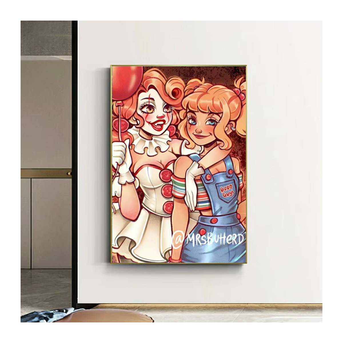 YUTTEE Diamond Painting DIY Set Mädchen Paar Motiv in Mehrfarbig als Wanddekoration - Bild 1