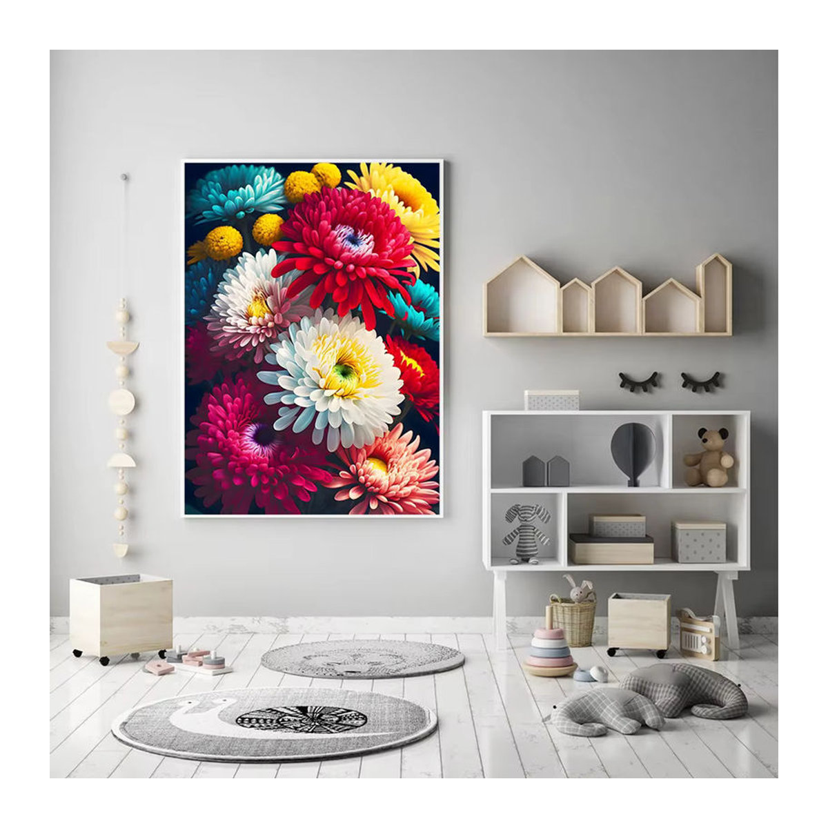 YUTTEE Diamond Painting Pfingstrose Blumen Dekoration Mehrfarbig Rund - Bild 2