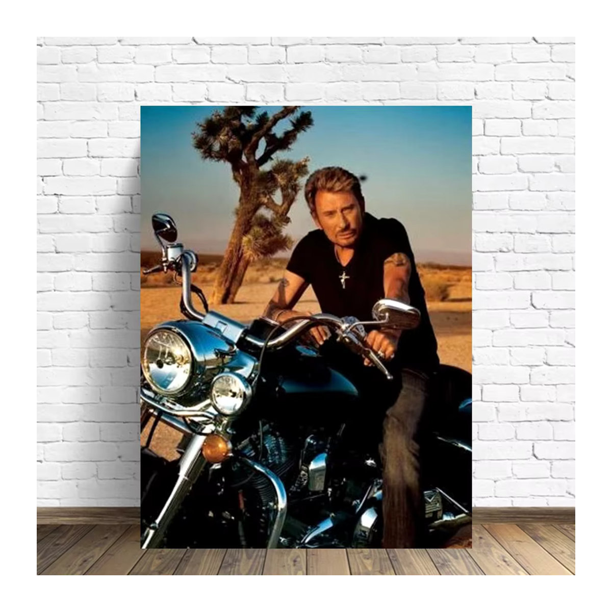 YUTTEE Diamond Painting Set Johnny Hallyday 5D DIY Kreuzstich Kit mit runden Kristallen in Mehrfarbig - Bild 2
