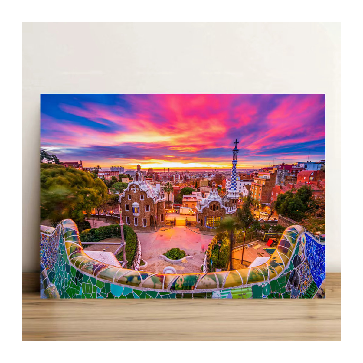 YUTTEE Diamond Painting Set Park Guell Barcelona Landschaft Mehrfarbig - Bild 1