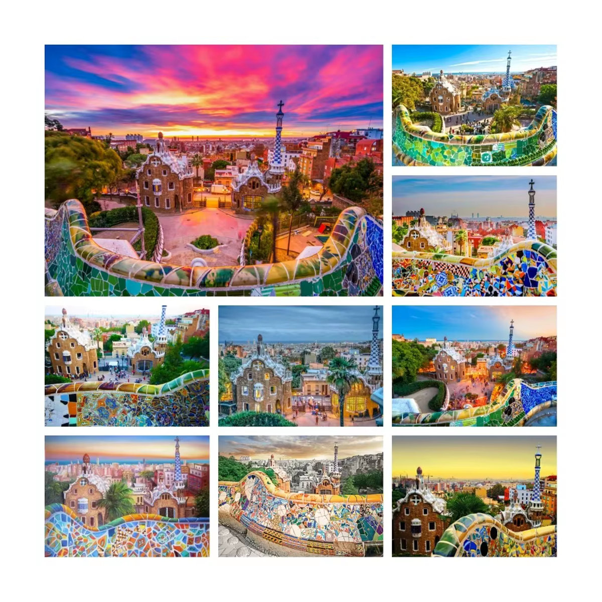 YUTTEE Diamond Painting Set Park Guell Barcelona Landschaft Mehrfarbig - Bild 2