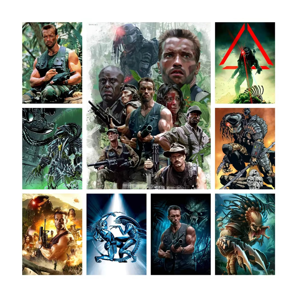 YUTTEE Diamond Painting Set Predator Sci-Fi Film Motiv als Mosaik Wandkunst in Mehrfarbig - Bild 2