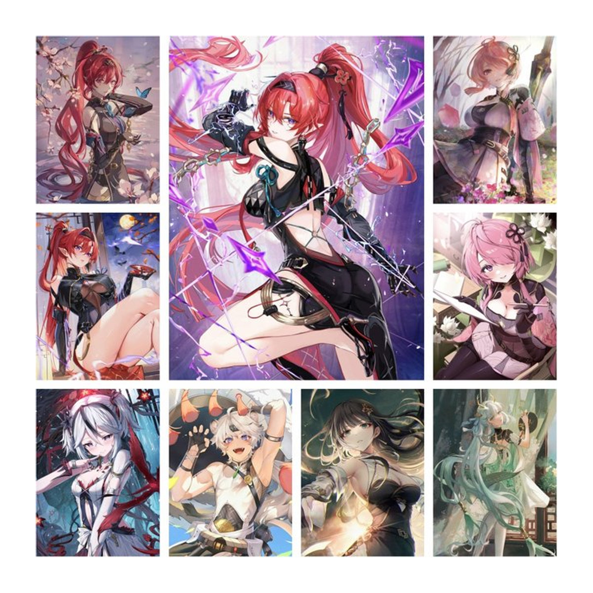 YUTTEE Diamond Painting Set Wuthering Waves Anime Mädchen Yinlin Taoqi Lingyang Mosaik Kreuzstich Rund Mehrfarbig - Bild 1