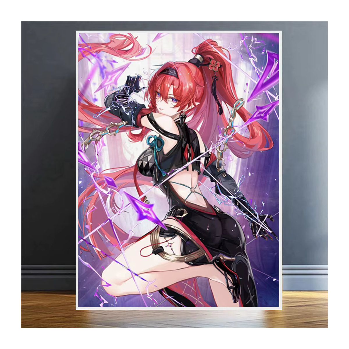 YUTTEE Diamond Painting Set Wuthering Waves Anime Mädchen Yinlin Taoqi Lingyang Mosaik Kreuzstich Rund Mehrfarbig - Bild 3