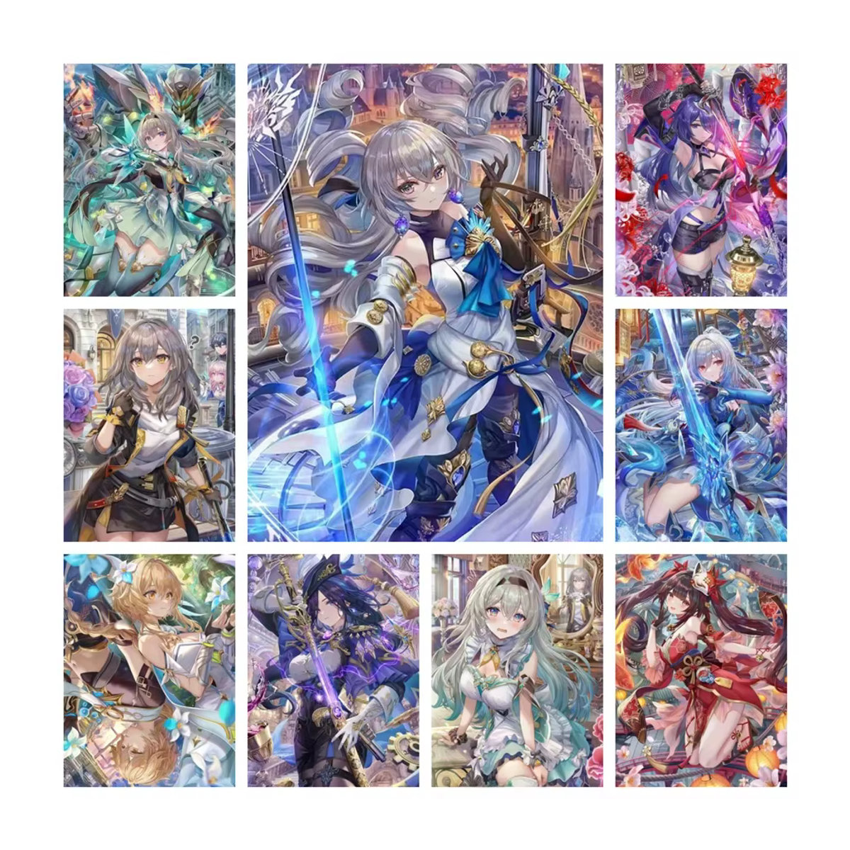 YUTTEE Honkai Star Rail Diamantmalerei DIY Mosaik Set mit Anime Mädchen Motiven, mehrfarbig - Bild 3