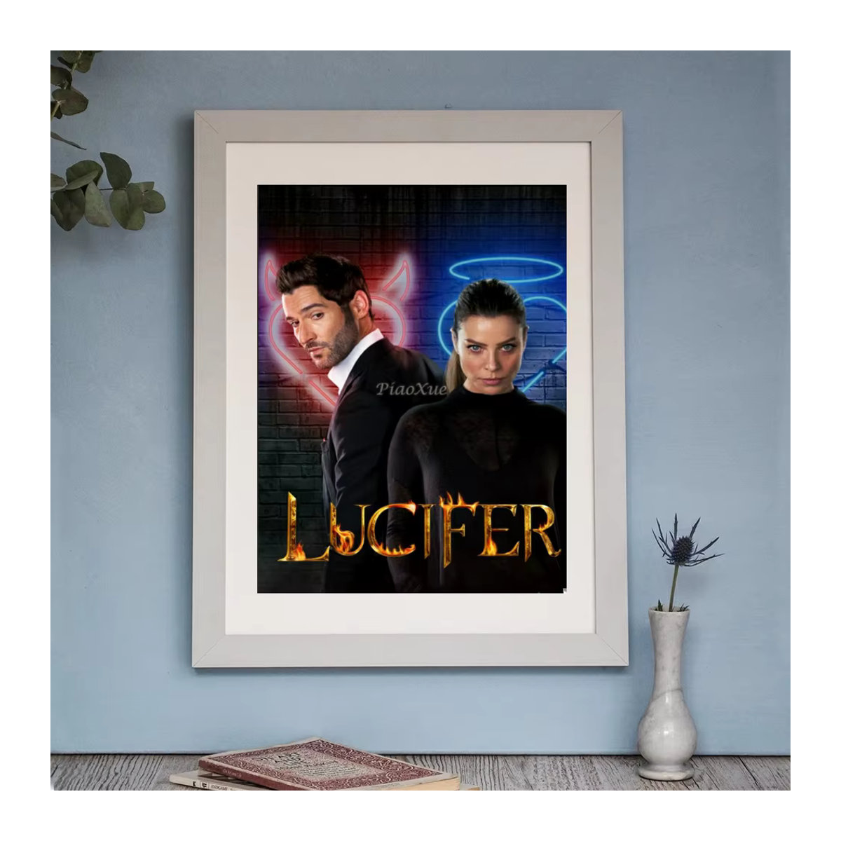 YUTTEE Lucifer Classic TV-Serie 5D DIY Diamant Malerei Set, mehrfarbig, B: 30 cm, H: 30 cm - Bild 2