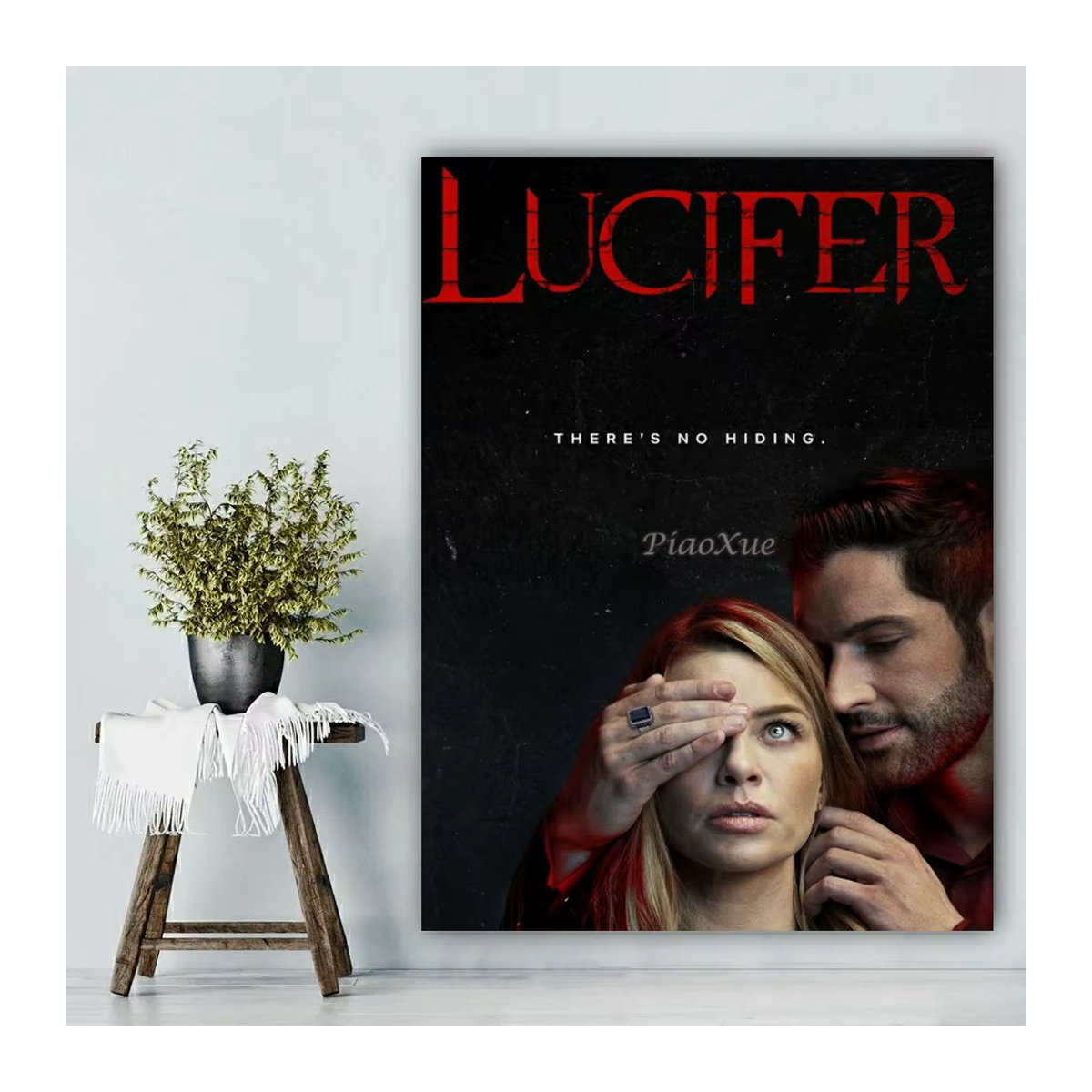 YUTTEE Lucifer Classic TV-Serie 5D DIY Diamant Malerei Set, mehrfarbig, B: 30 cm, H: 30 cm - Bild 3