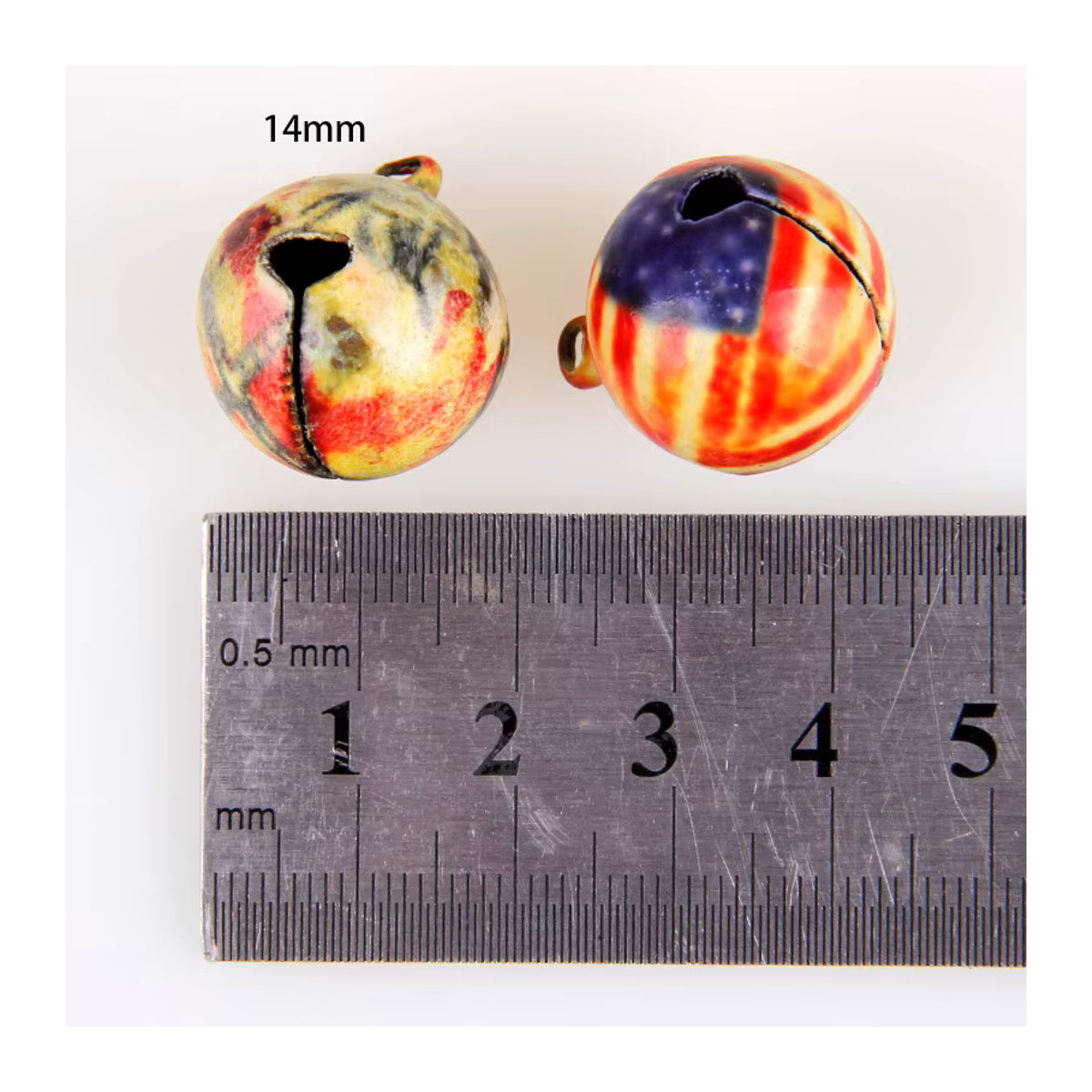 Ywbeads Kleine Metall Jingle Glocken in Mehrfarbig als DIY Handwerk Zubehör und Dekoration im orientalischen Stil - Bild 3