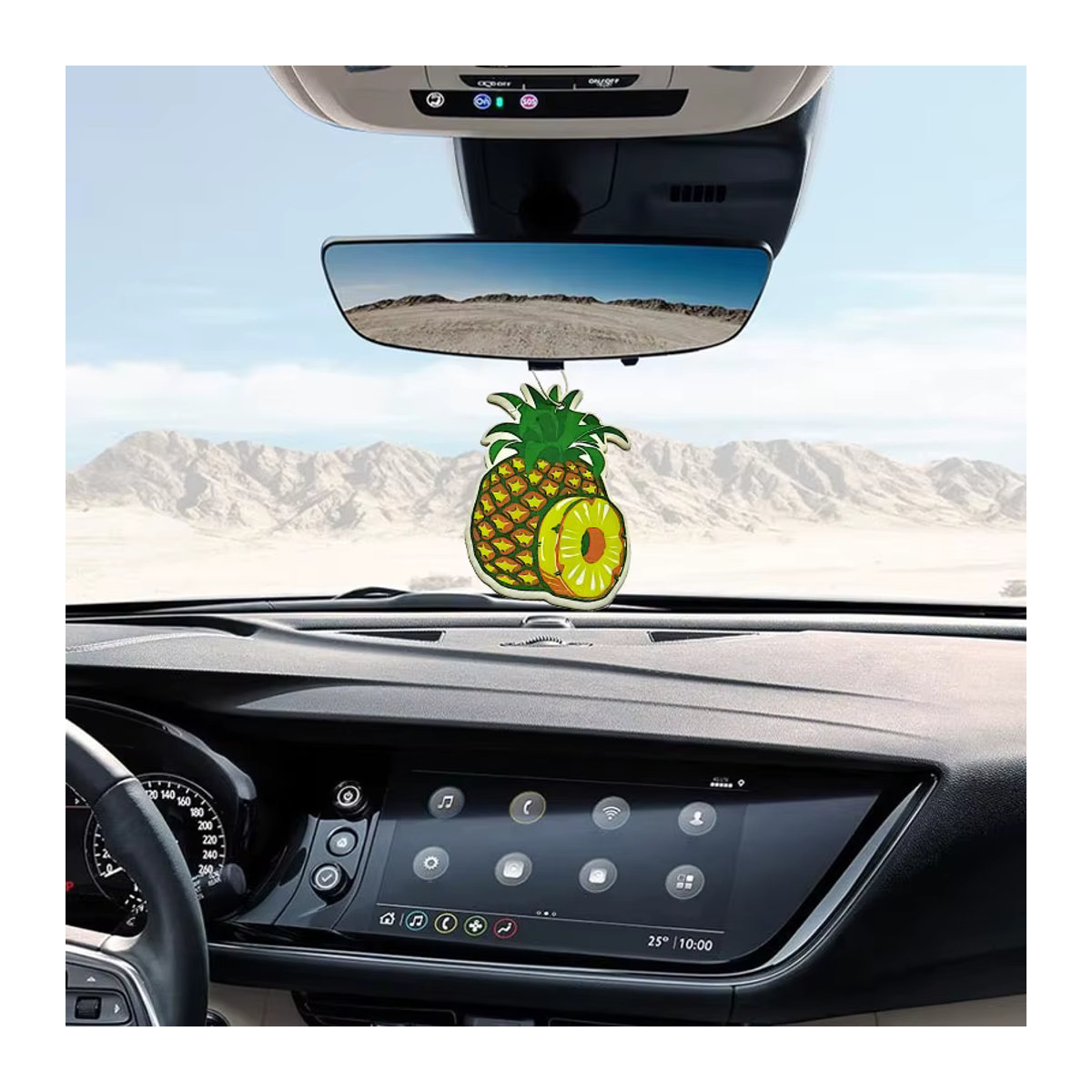 YXYDFDC Auto-Lufterfrischer mit natürlichem Teepapier-Duft in Vanille und Frucht, hängendes Autozubehör für den Innenraum, mehrfarbig - Bild 4