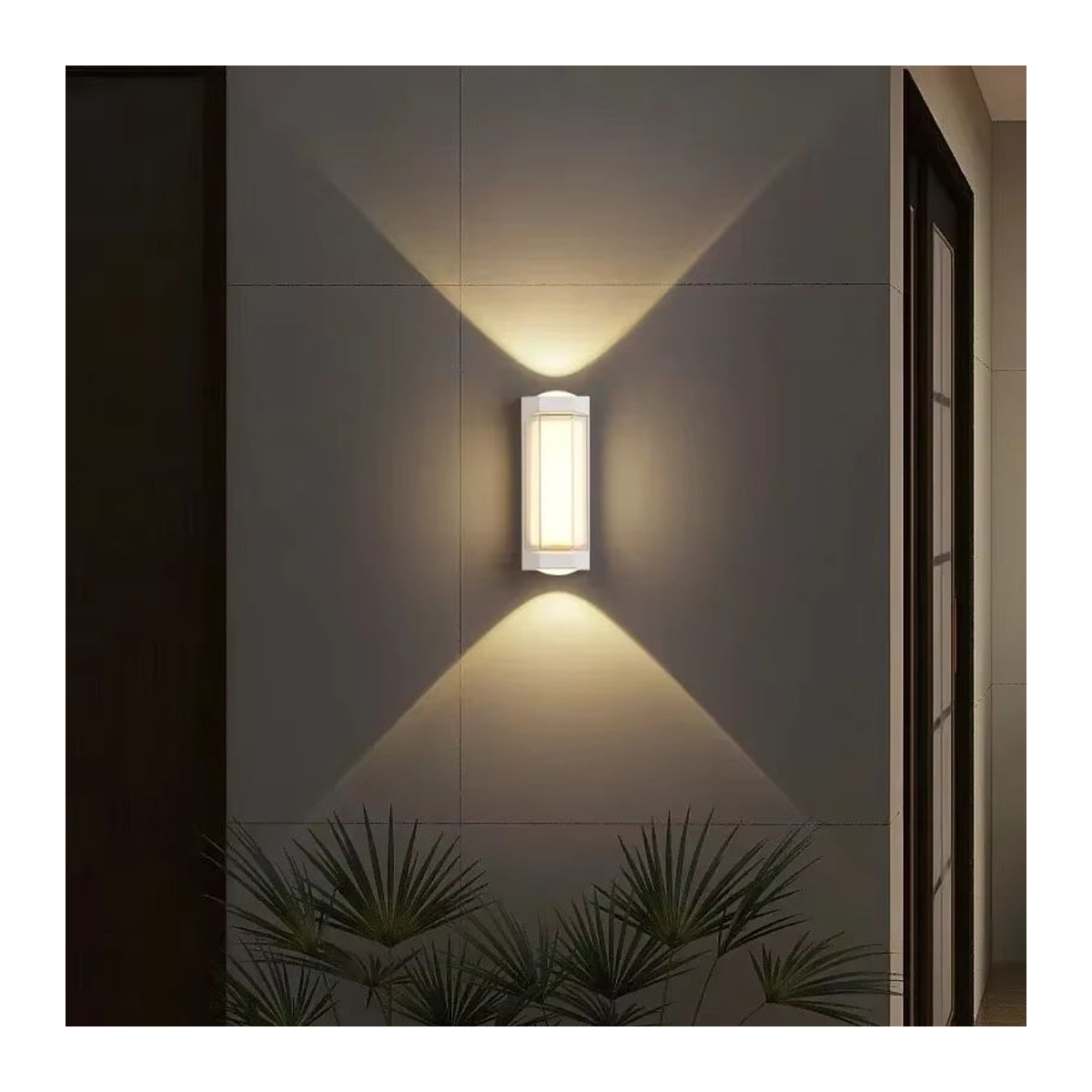 Z ZOSIMIO LIGHT LED Außenwandleuchte IP65 wasserdicht in Weiß minimalistisches Design - Bild 4