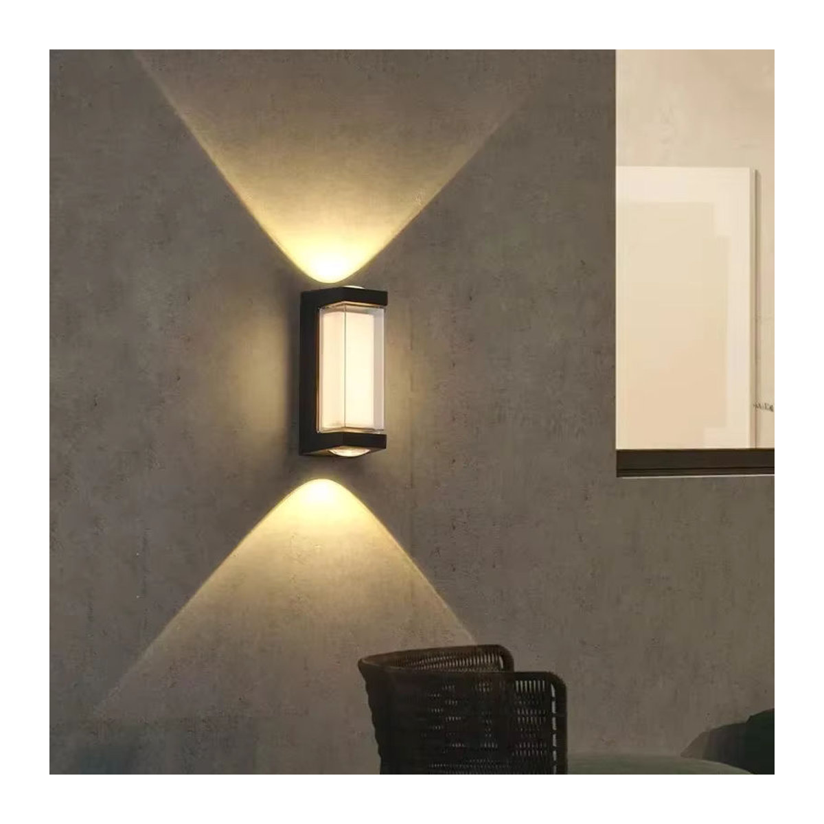 Z ZOSIMIO LIGHT LED Außenwandleuchte IP65 wasserdicht in Weiß minimalistisches Design - Bild 5