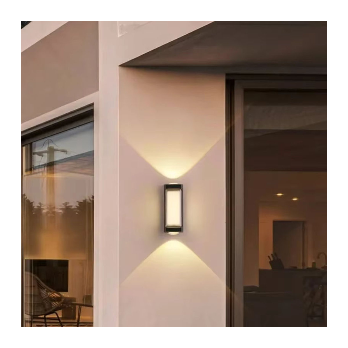 Z ZOSIMIO LIGHT LED Außenwandleuchte IP65 wasserdicht in Weiß minimalistisches Design - Bild 6