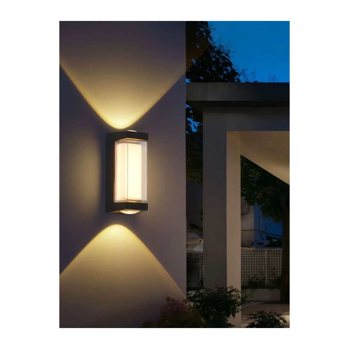 Z ZOSIMIO LIGHT LED Außenwandleuchte IP65 wasserdicht in Weiß minimalistisches Design - Bild 7