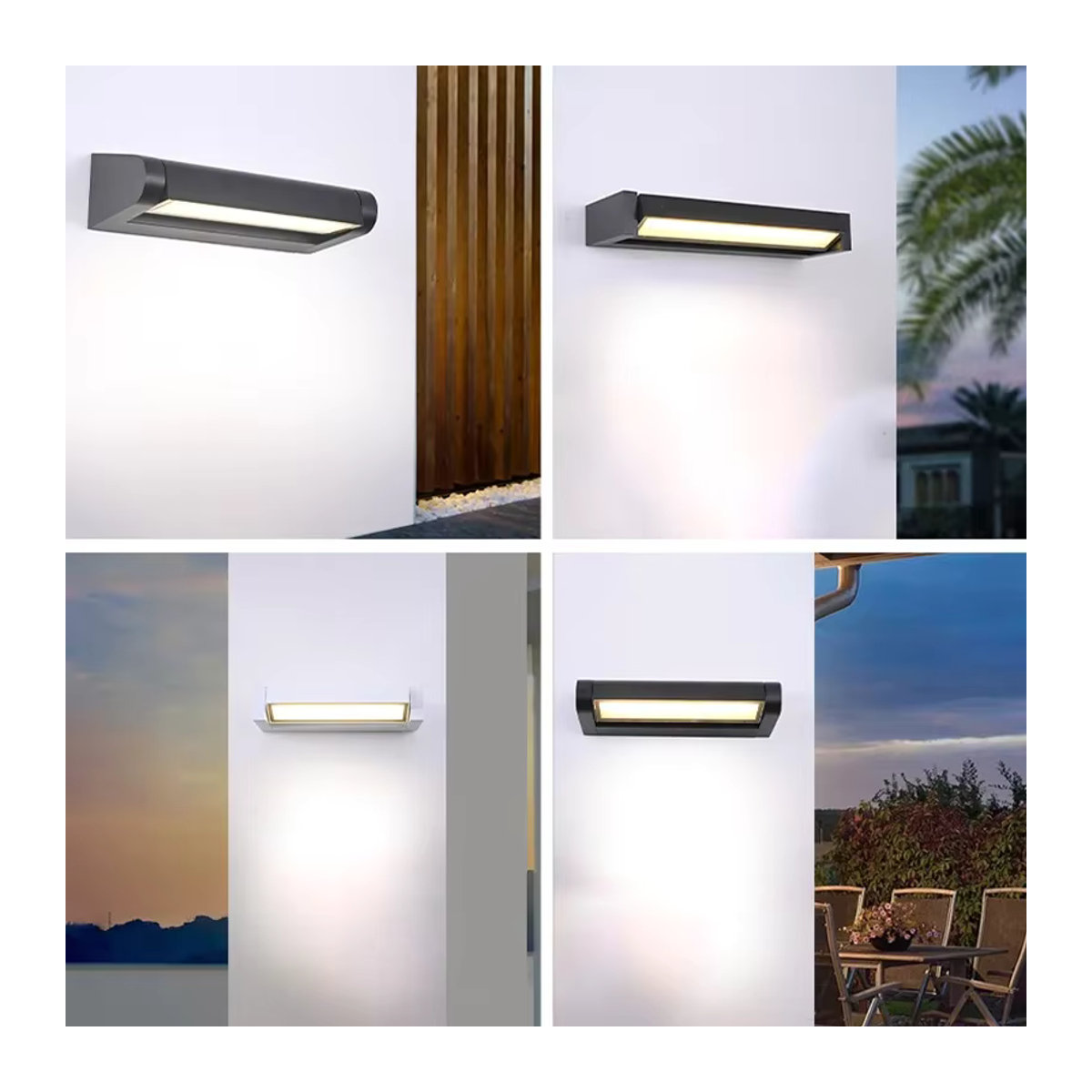 Z ZOSIMIO LIGHT LED Wandleuchte für den Außenbereich in Schwarz, minimalistisches Design, wasserdichte Außenwandlampe für Terrasse und Veranda - Bild 4