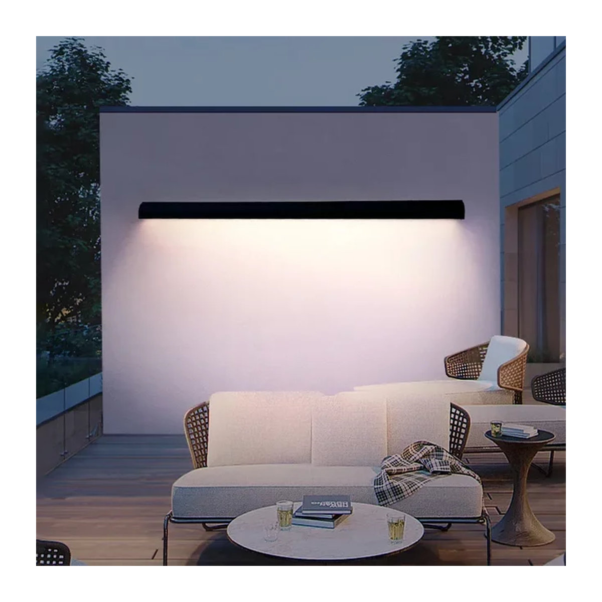 Z ZOSIMIO LIGHT LED Wandleuchte Schwarz Minimalistisch Wasserdichte Outdoor Garten Wandlampe - Bild 1