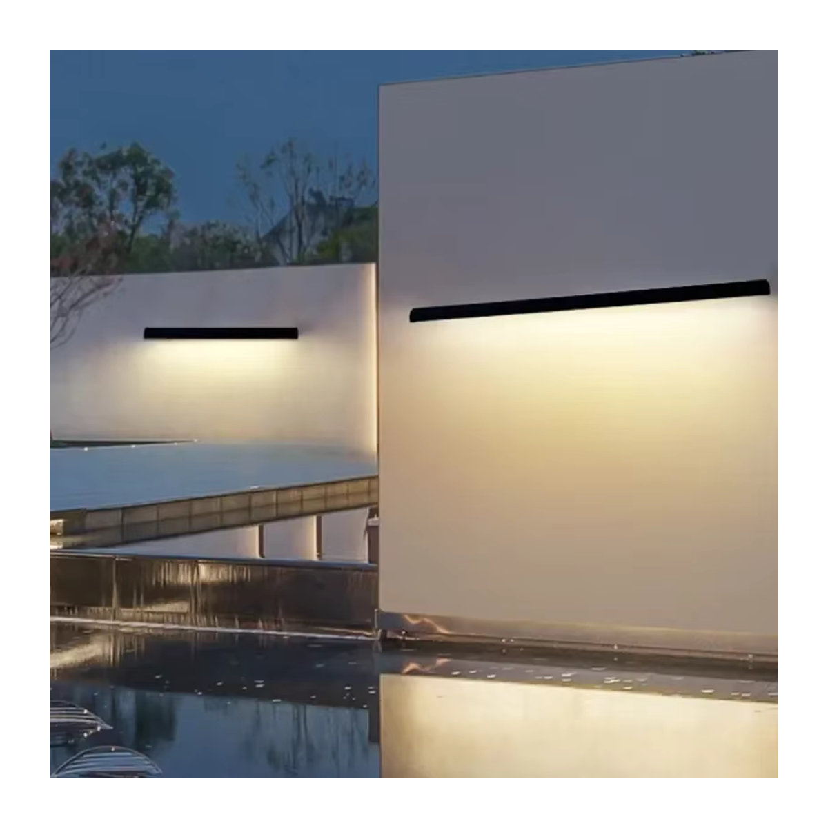 Z ZOSIMIO LIGHT LED Wandleuchte Schwarz Minimalistisch Wasserdichte Outdoor Garten Wandlampe - Bild 4
