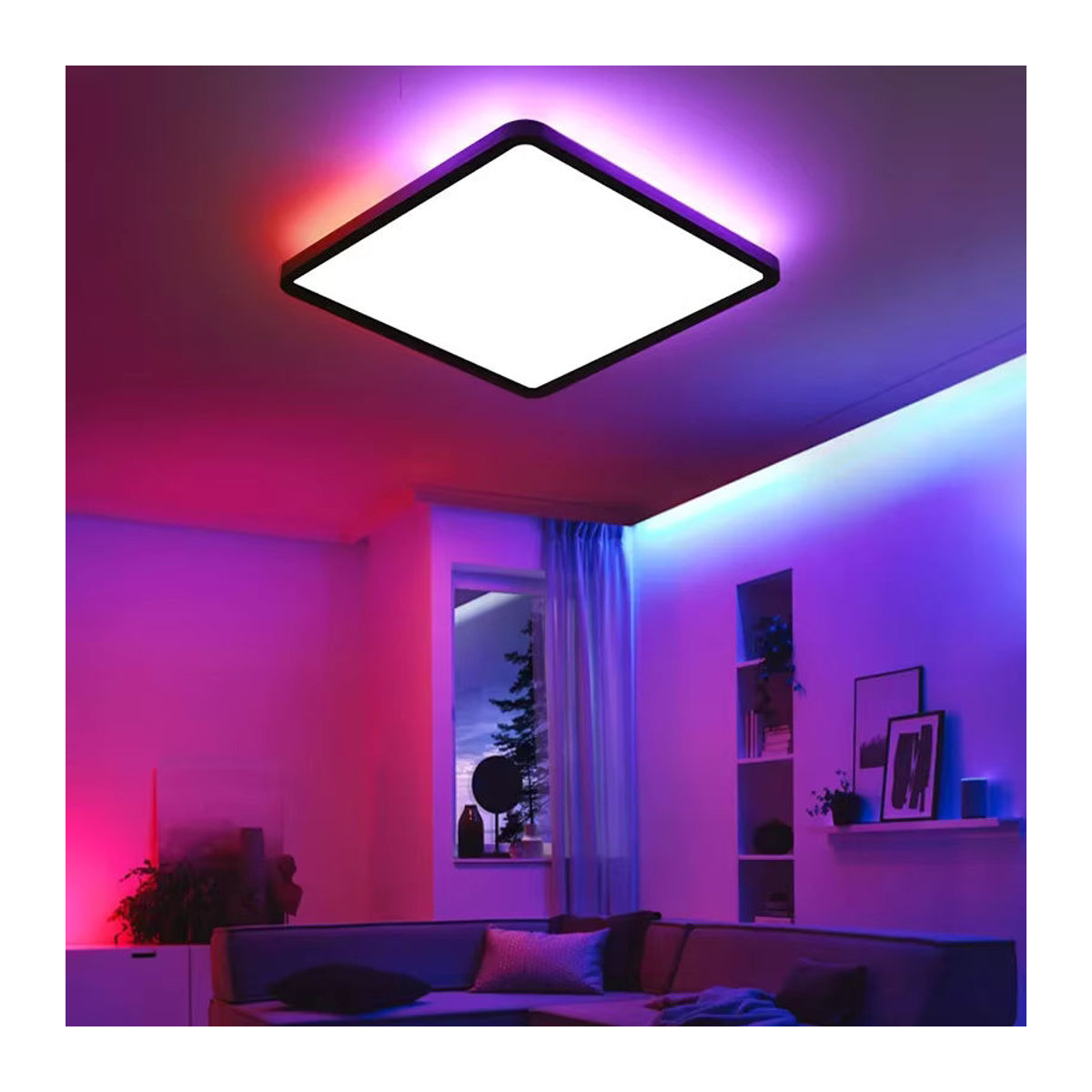 Z ZOSIMIO LIGHT Moderner LED Deckenkronleuchter mit RGB App WiFi Smart Lampe in Bunt - Bild 3