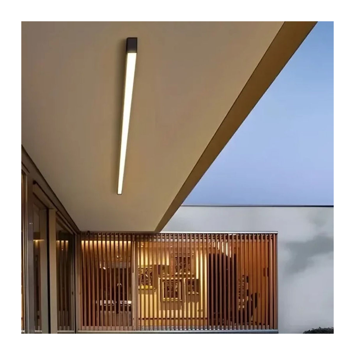 Z ZOSIMIO LIGHT Wandleuchte in Schwarz, minimalistisches Design, regendichte Outdoor-Streifenlampe für Garten und Eingangsbereich - Bild 1