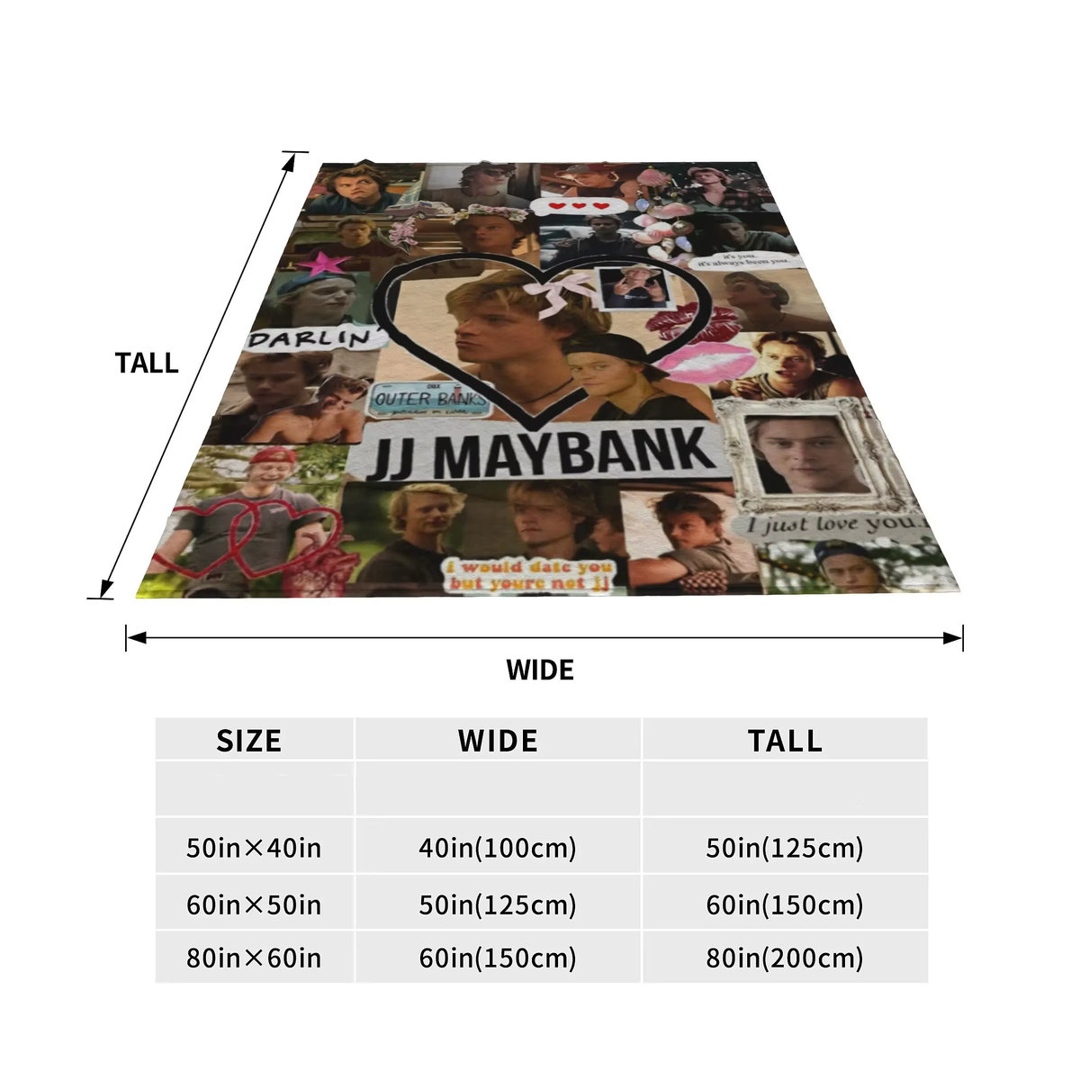 Zayne Love Deepspace Samt-Überwurfdecke aus Fleece in Mehrfarbig für Sofa und Auto - Bild 1