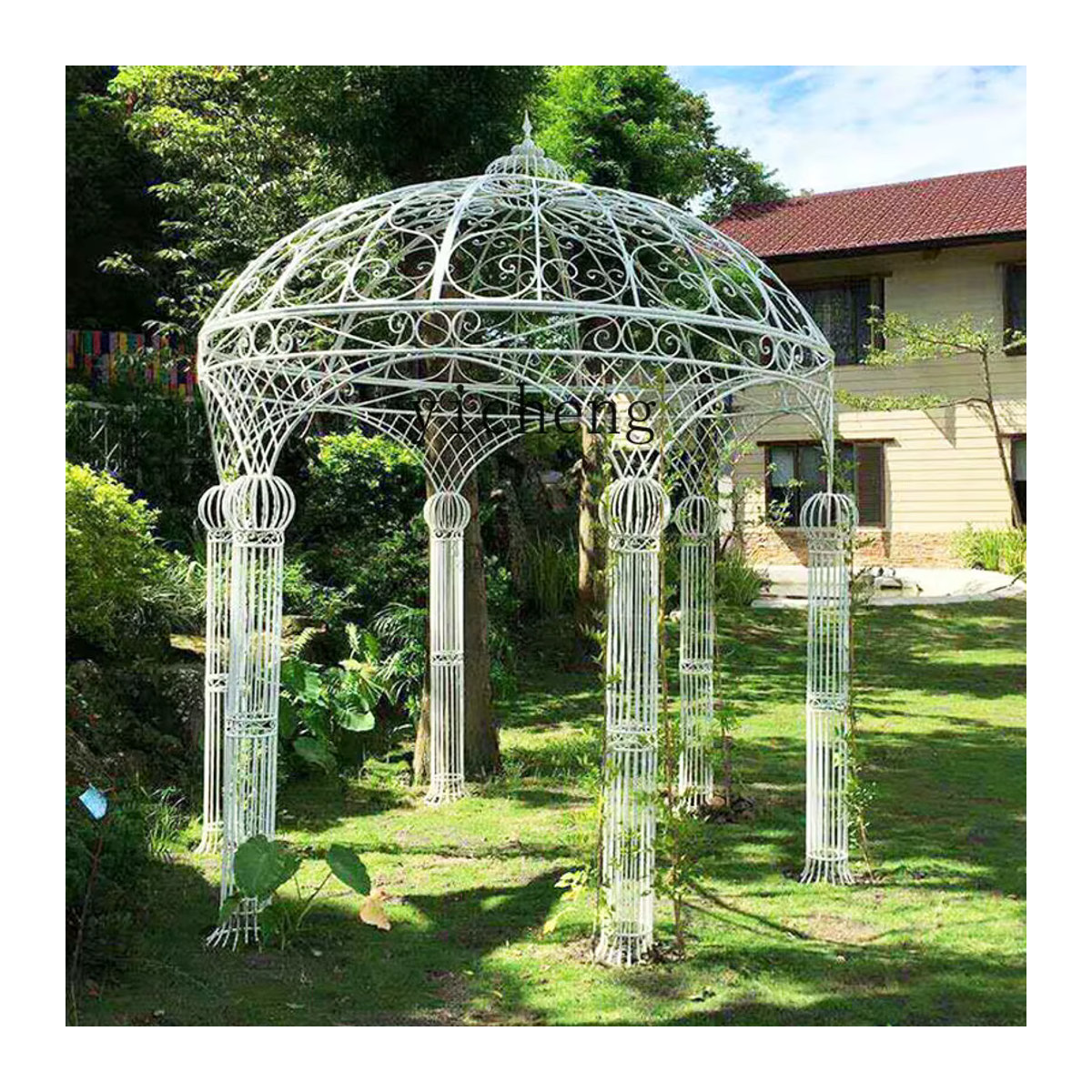 ZC Runder Pavillon aus Schmiedeeisen für deinen Garten und Innenhof - Bild 2
