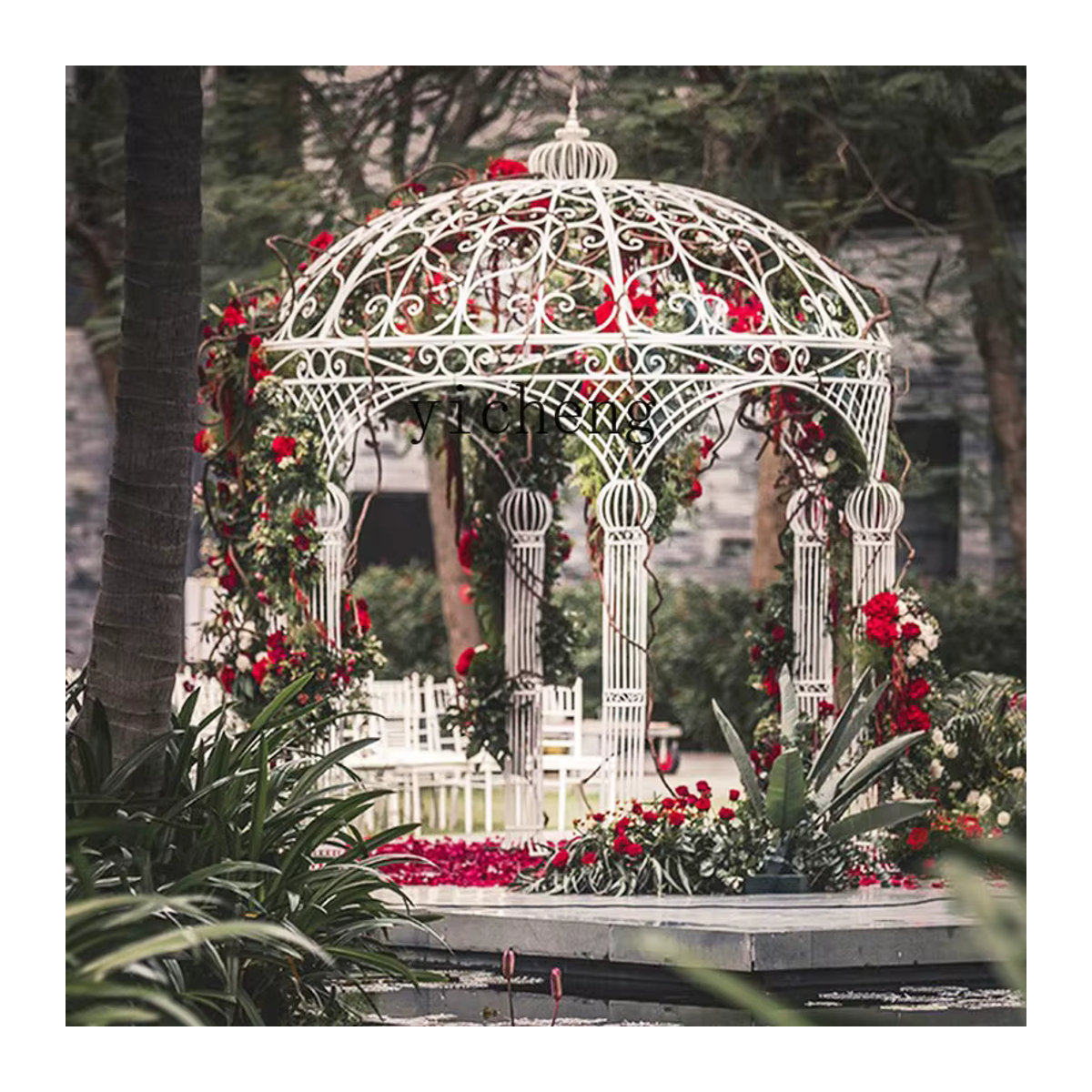 ZC Runder Pavillon aus Schmiedeeisen für deinen Garten und Innenhof - Bild 3