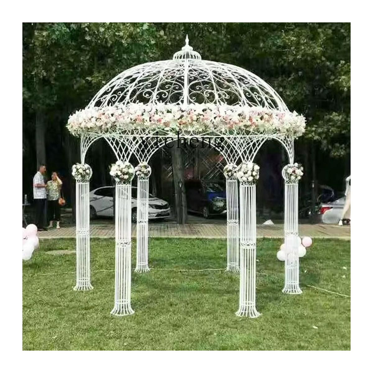 ZC Runder Pavillon aus Schmiedeeisen für deinen Garten und Innenhof - Bild 4