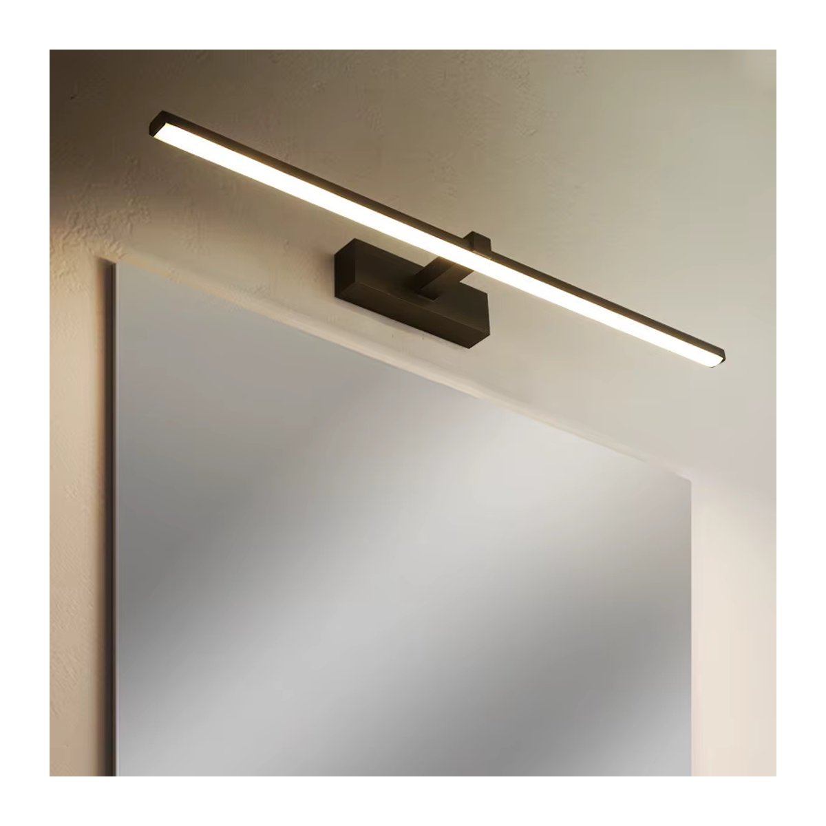 ZCTOP Minimalistische LED-Wandleuchte in Schwarz für Badezimmer und Wohnzimmer - Bild 2
