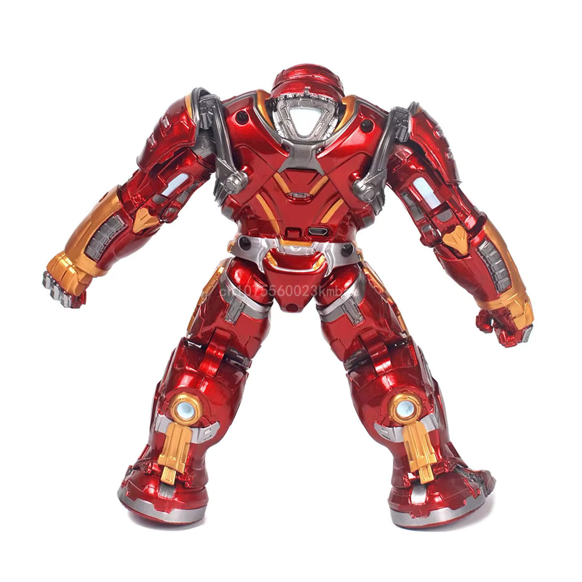 Zd Iron Man Actionfigur Hulkbuster MK50 MK85 aus PVC mit Licht, rote Dekofigur für deinen Schreibtisch, Höhe: 20 cm - Bild 3
