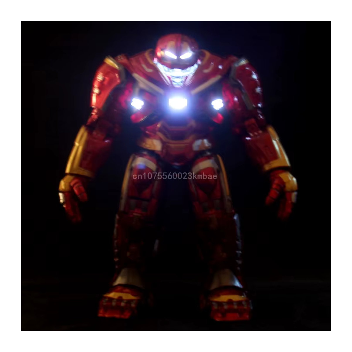 Zd Iron Man Actionfigur Hulkbuster MK50 MK85 aus PVC mit Licht, rote Dekofigur für deinen Schreibtisch, Höhe: 20 cm - Bild 5