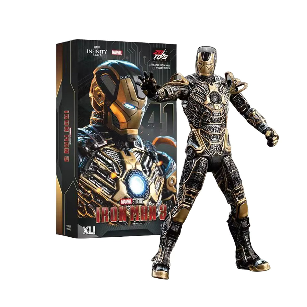 ZD Iron Man Actionfigur Marvel Legends Collection im Maßstab 1/10, mehrfarbig - Bild 3