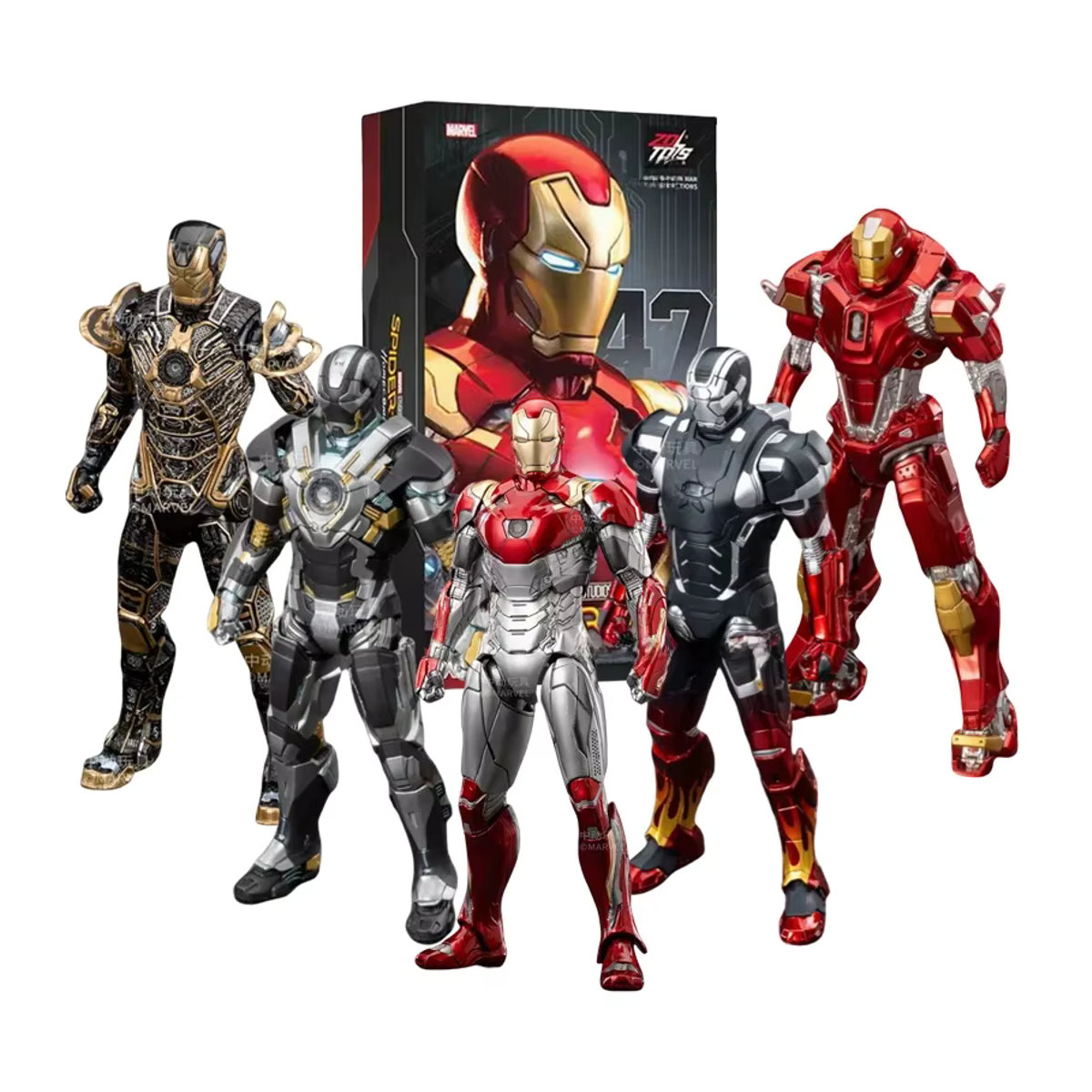 ZD Iron Man Actionfigur Marvel Legends Collection im Maßstab 1/10, mehrfarbig - Bild 6