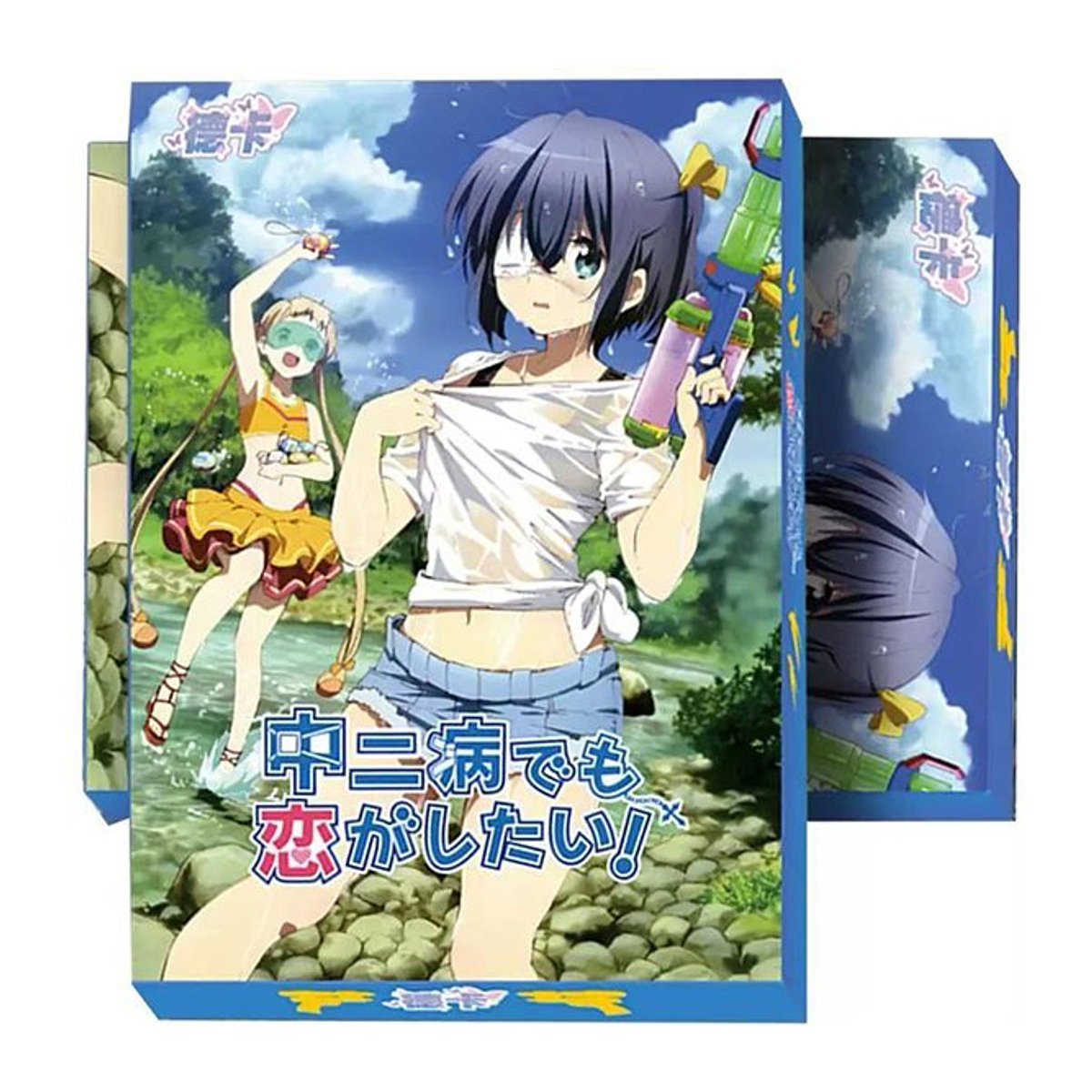ZEBYYTLA Anime Collection 3-fach Karte Takanashi Rikka und Togashi Yuuta limitiertes Poster mehrfarbig - Bild 1