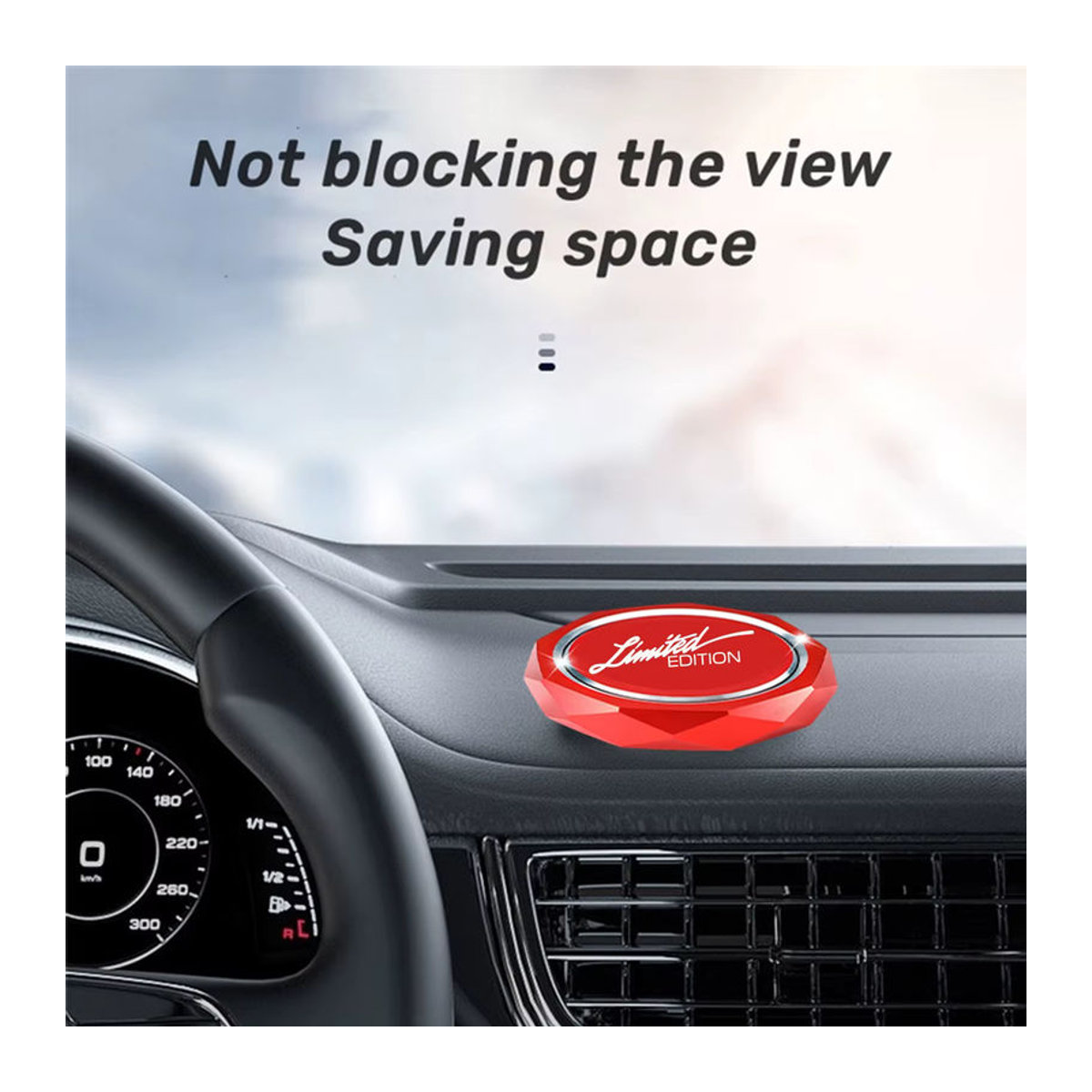 ZEMAR Auto Aroma Diffusor aus Metall in Rot für Toyota Lexus Nissan Chevrolet Hyundai Kia als Dekoration und Duftspender im Auto - Bild 3
