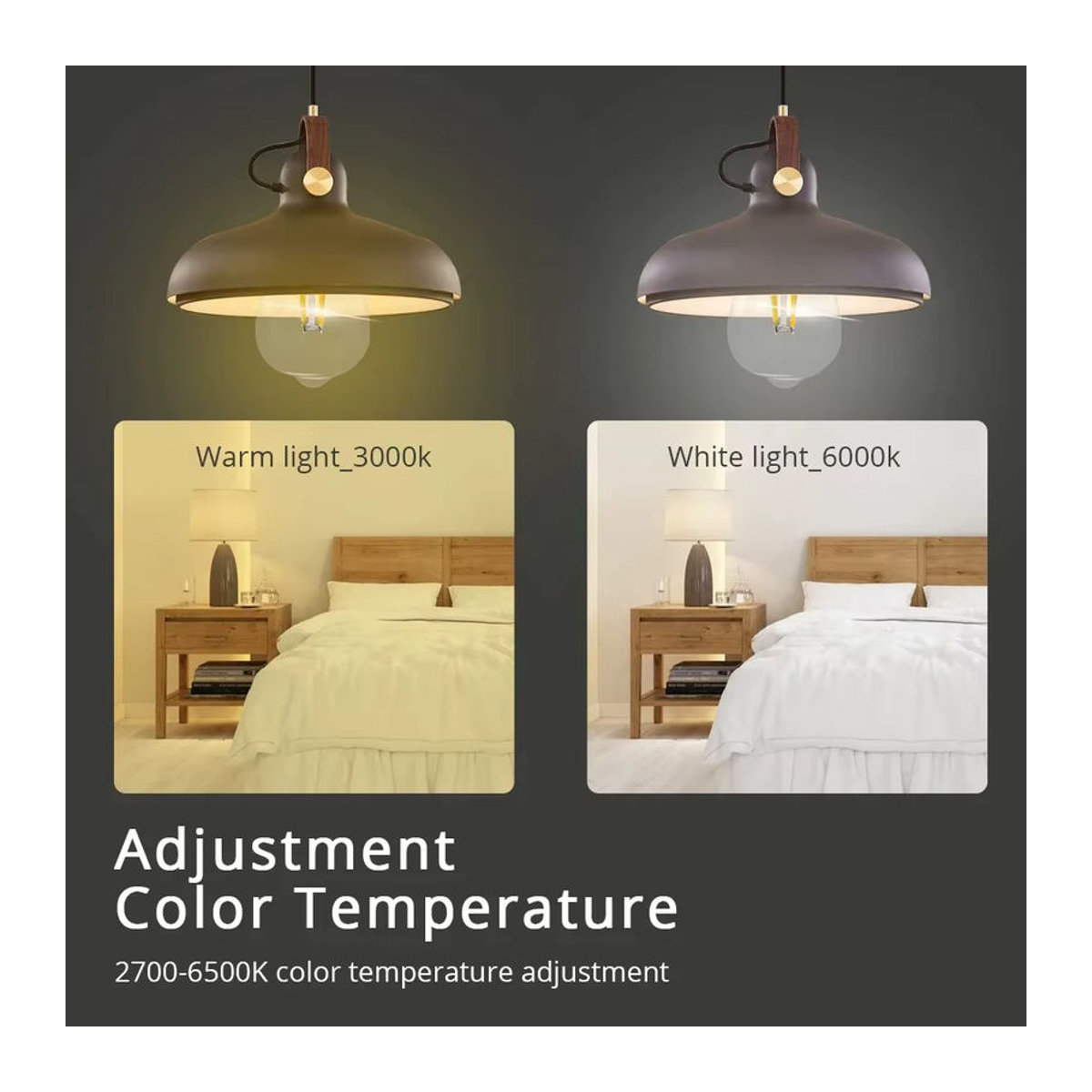 Zemismart Matter WiFi Smart LED Filament Glühbirne E27 7W Dimmbar Retro Design kompatibel mit HomeKit, SmartThings, Alexa und Google Home - Bild 3